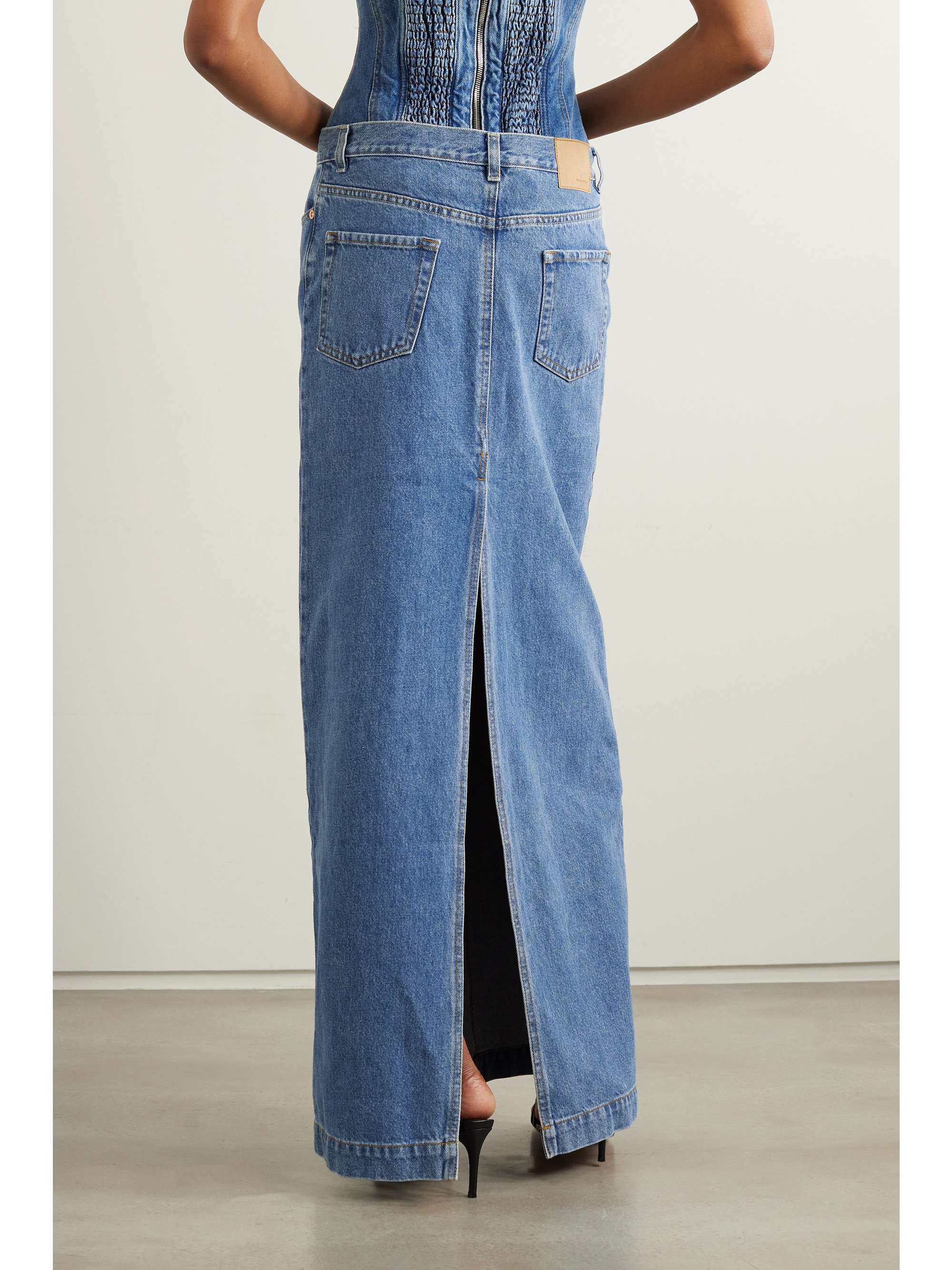 MAGDA BUTRYM Denim maxi skirt | NET-A-PORTER