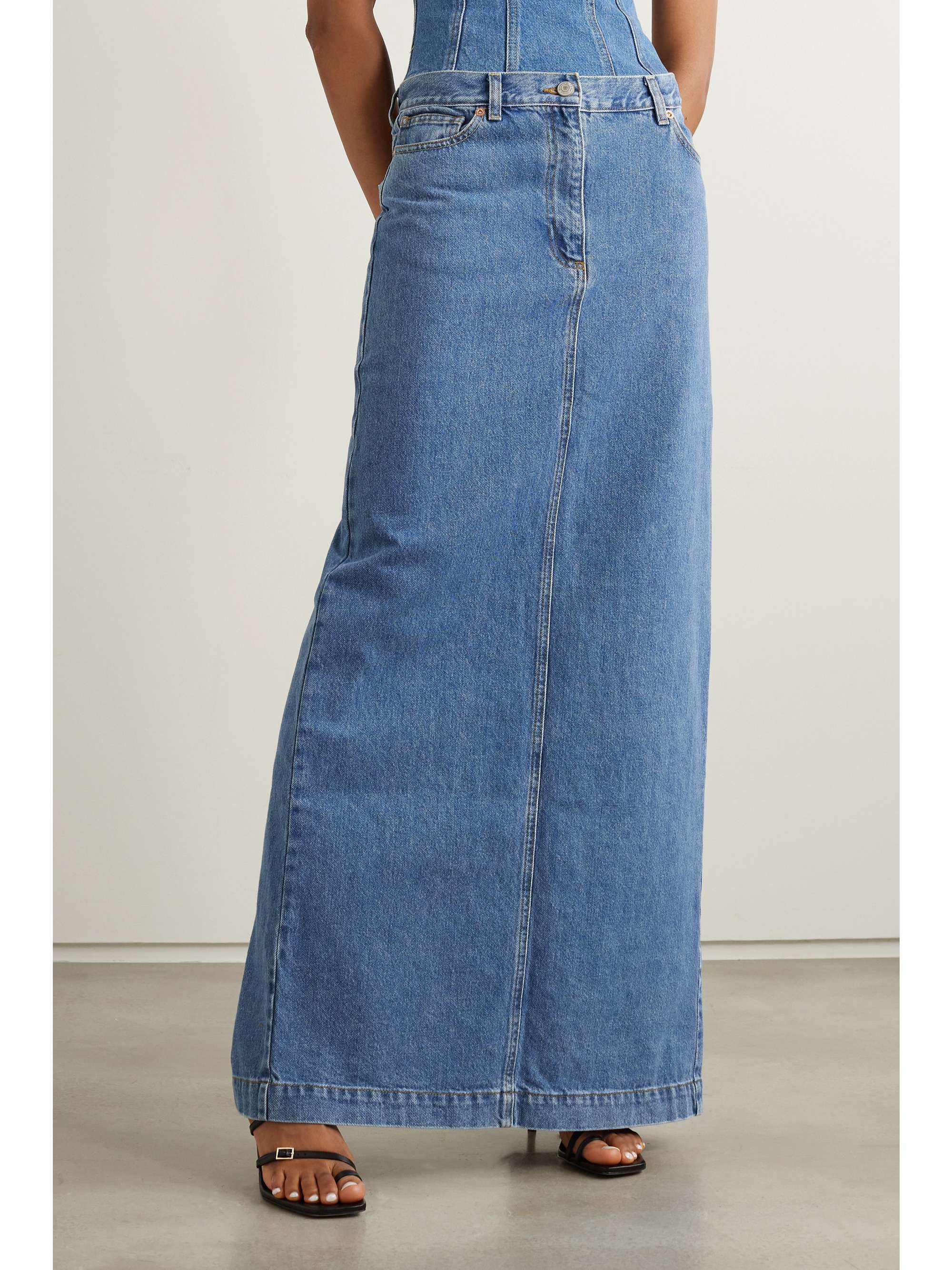 MAGDA BUTRYM Denim maxi skirt | NET-A-PORTER