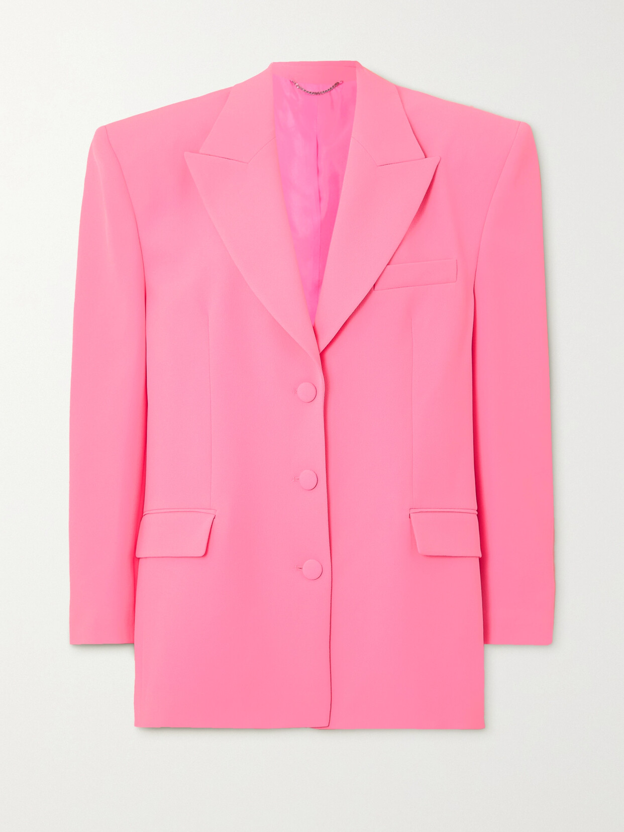 Magda Butrym - Oversized Silk-blend Crepe Blazer - Pink