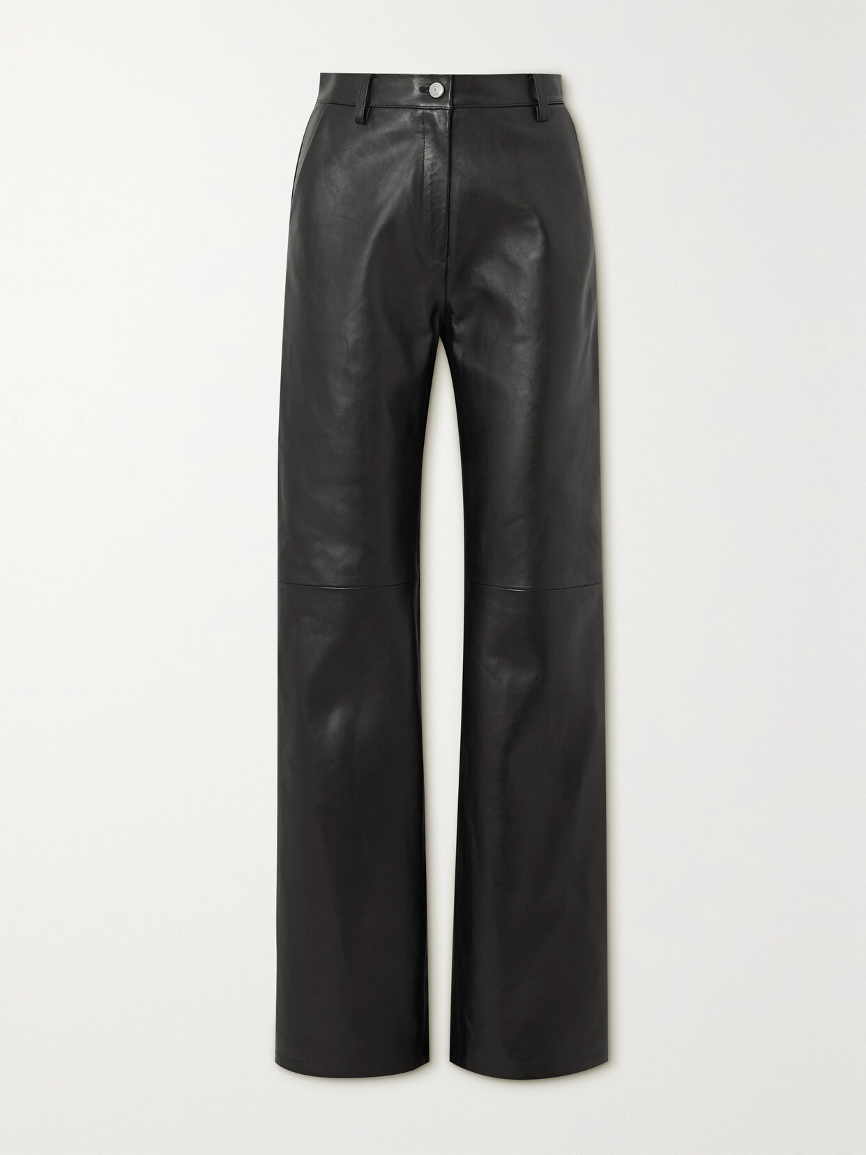 Magda Butrym Leather Wide-leg Pants - Black