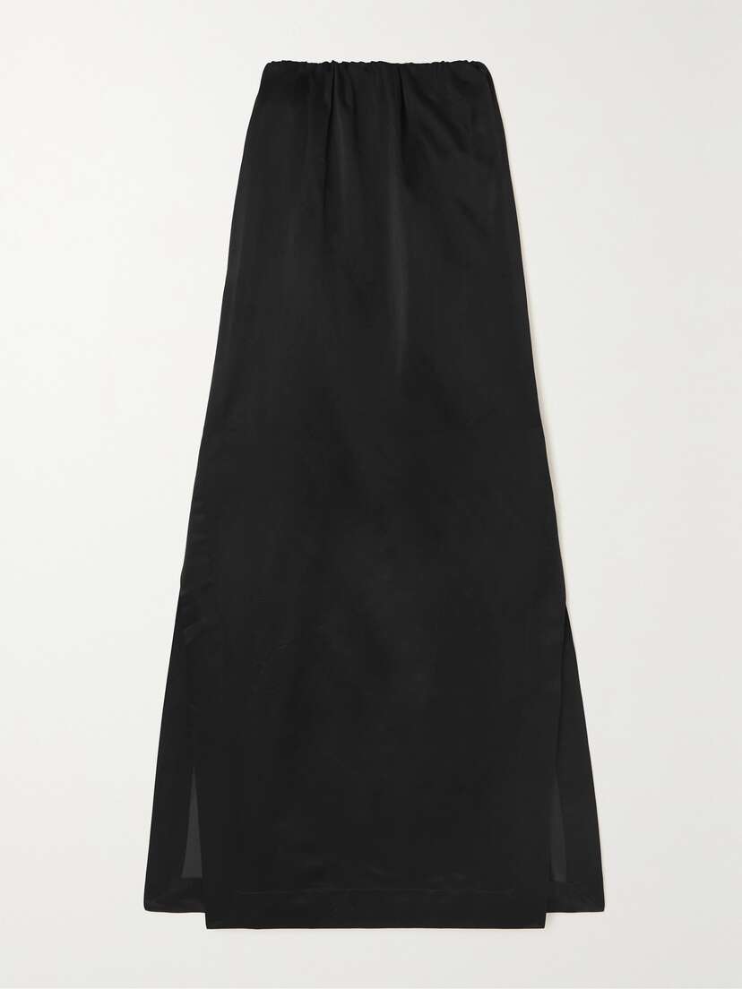 SASUPHI + Net Sustain Gilda Gathered Duchesse Silk-satin Maxi Skirt