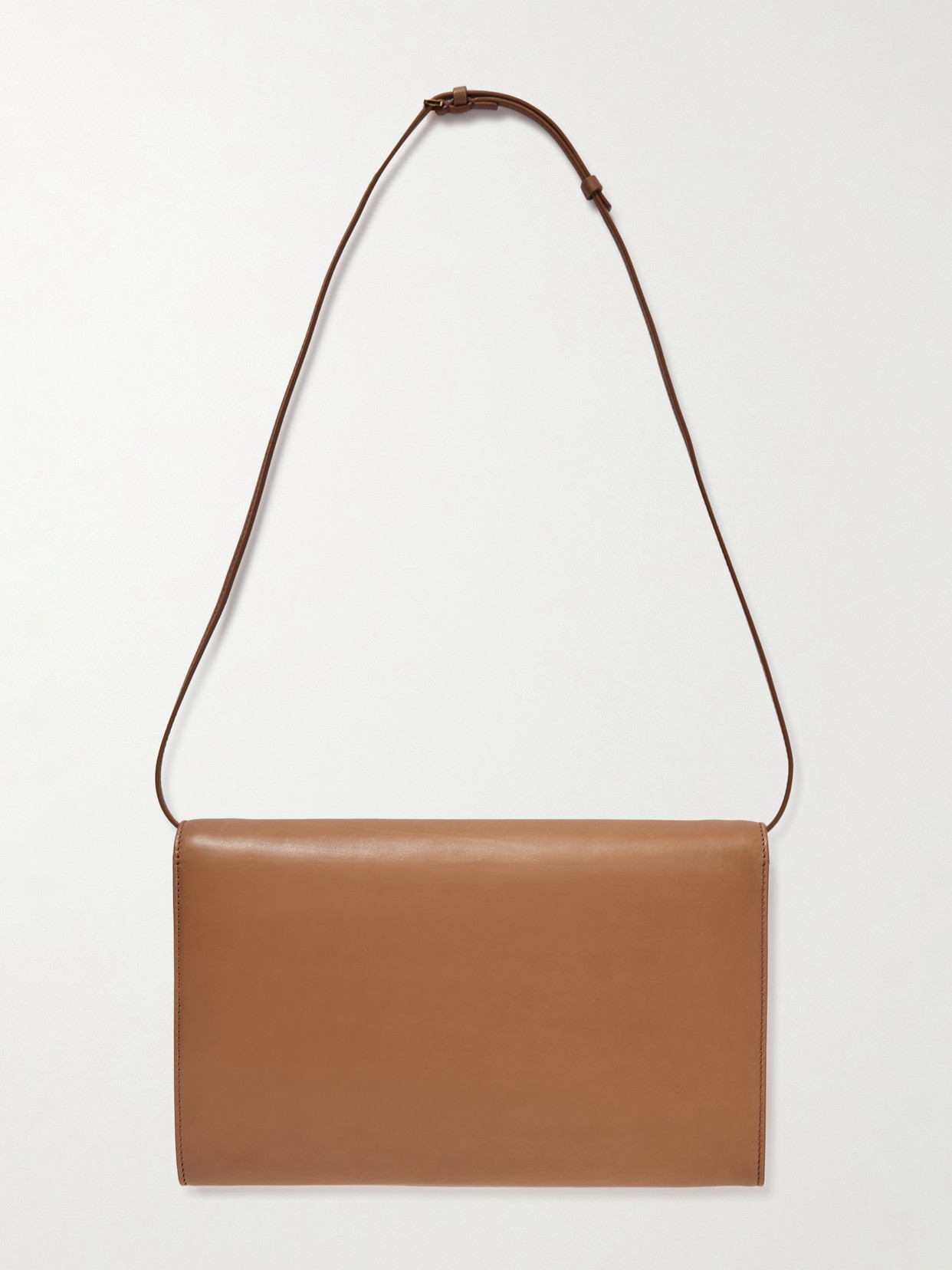 Shop The Row Envelope Large Leather Shoulder Bag In Brown