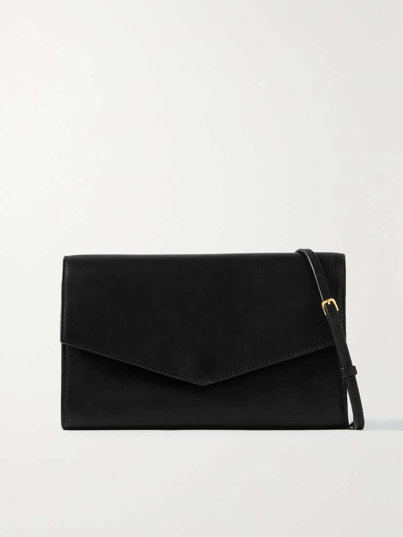 The Row Envelope Leather Shoulder Bag