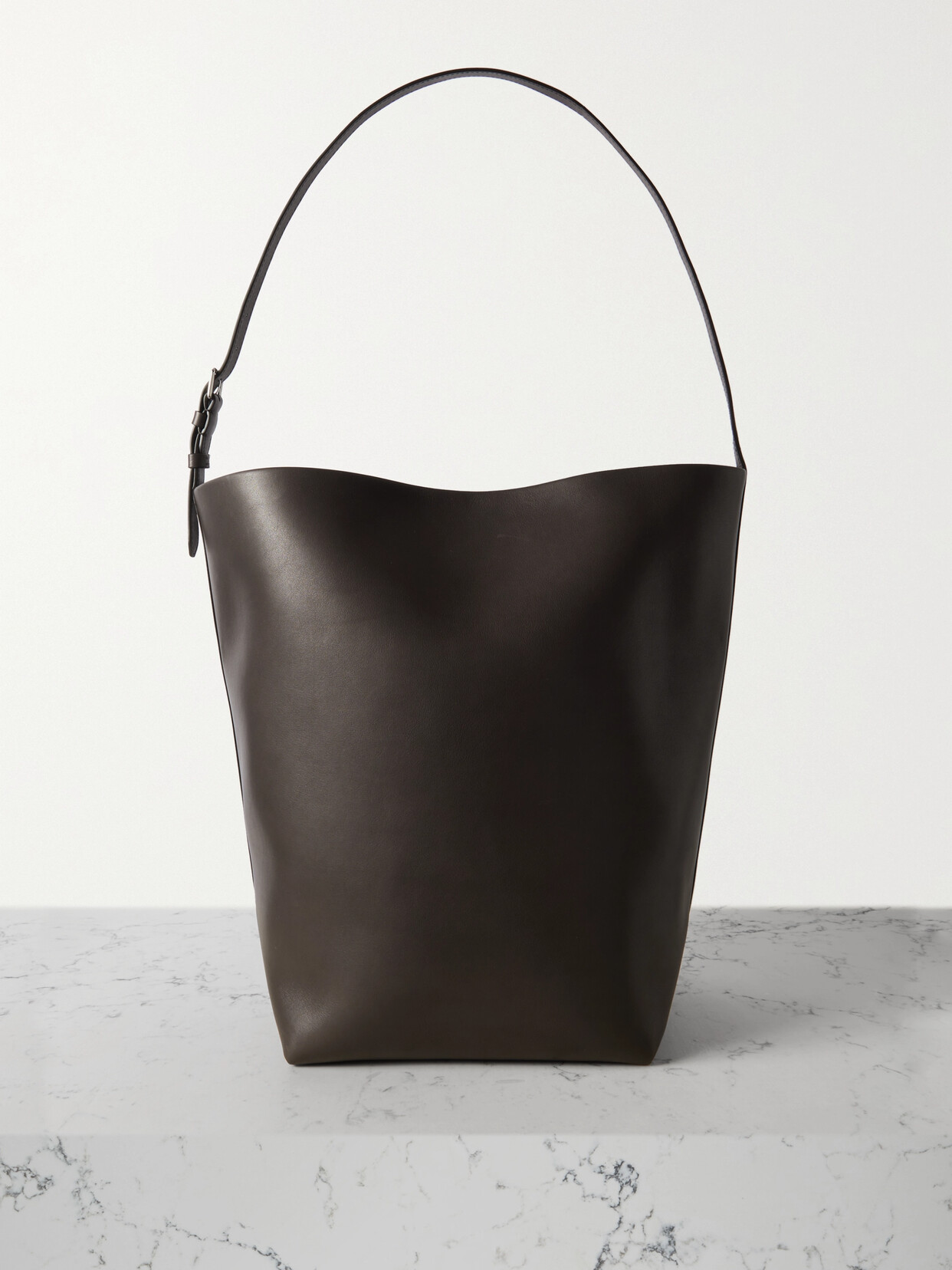 The Row - N/s Park Large Leather Tote - Brown