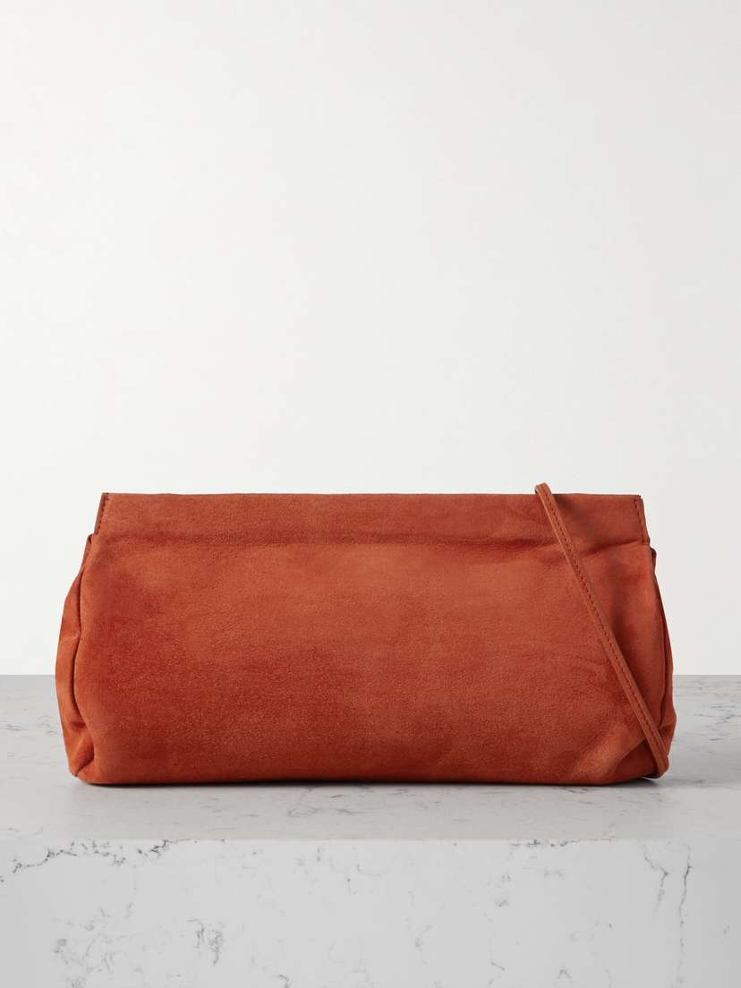 The Row Abby Suede Shoulder Bag