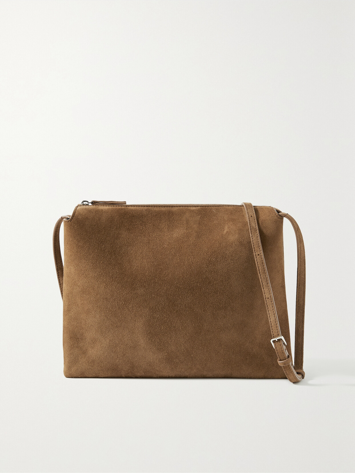 The Row - Nu Twin Suede Shoulder Bag - Neutrals