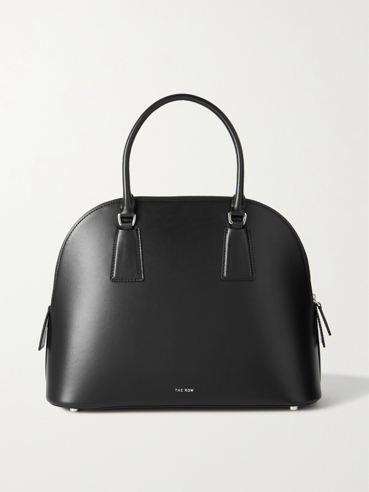 The Row Nina Leather Handbag In Black