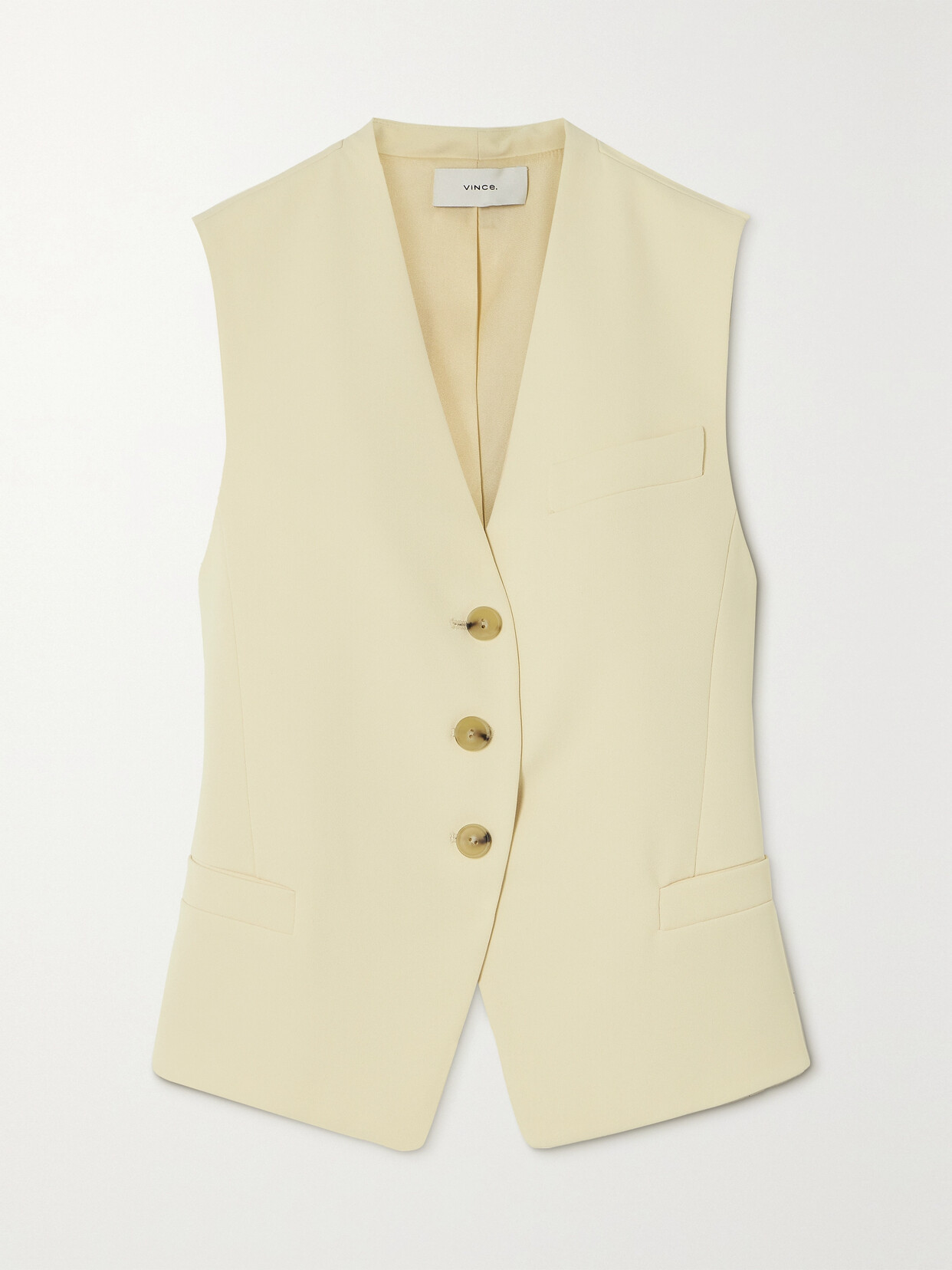 Vince - Recycled-crepe Vest - Off-white