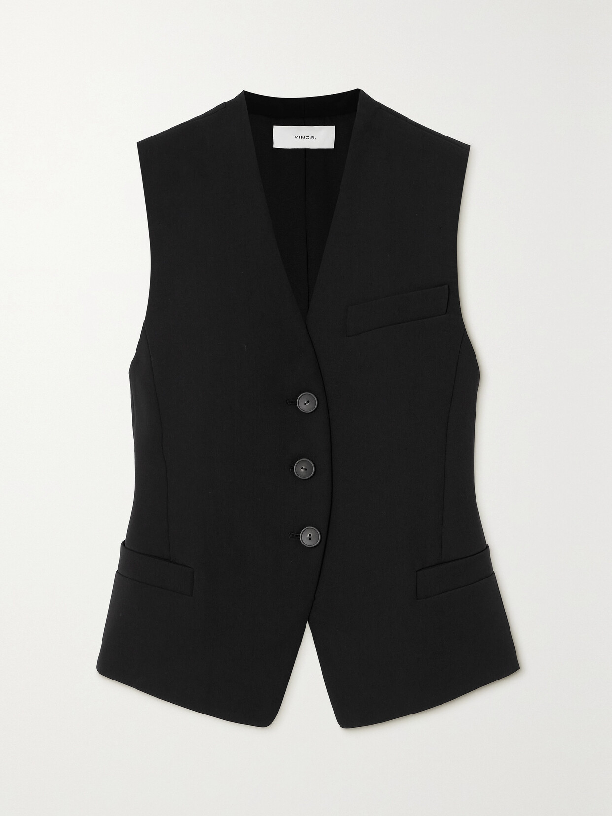 Vince - Recycled-crepe Vest - Black