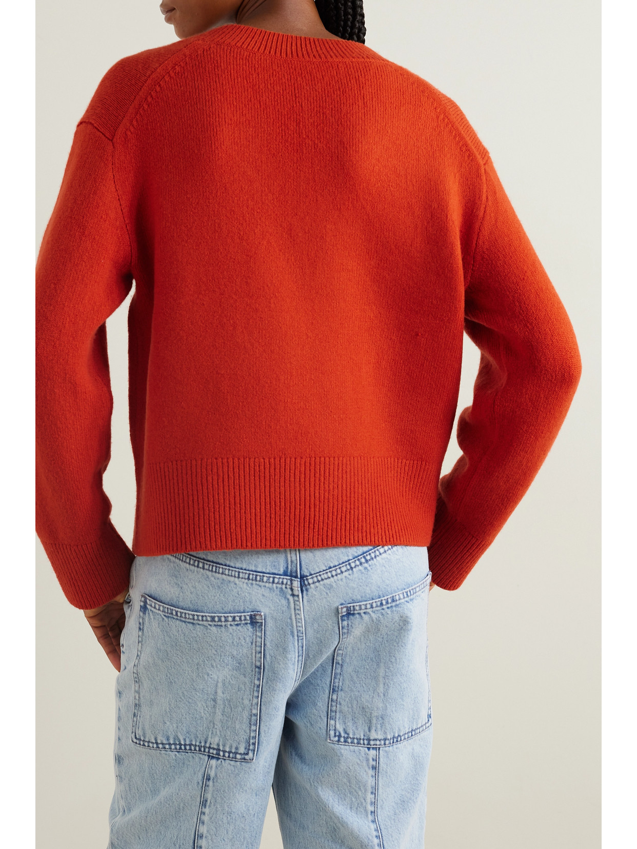 Vince Wool-blend Sweater In Orange