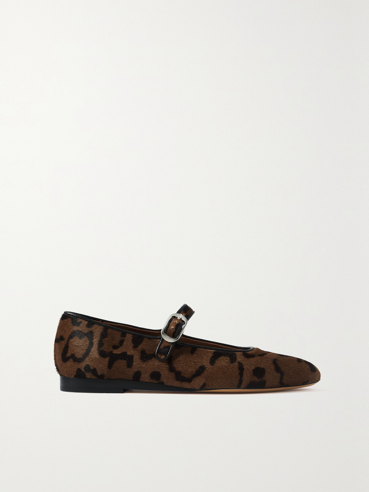 Le Monde Beryl - Leopard-print Calf Hair Mary Jane Ballet Flats - Animal print