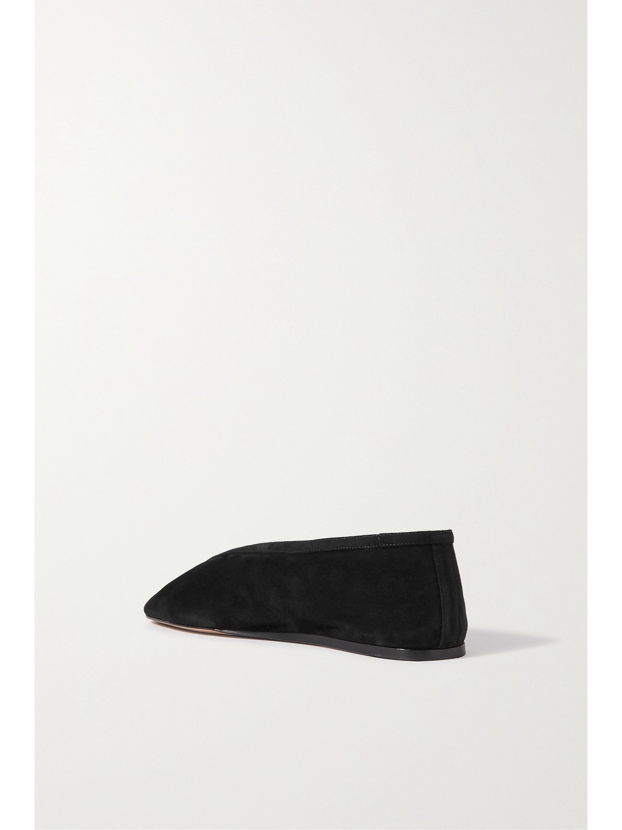 Shop Le Monde Beryl Luna Suede Ballet Flats In Black