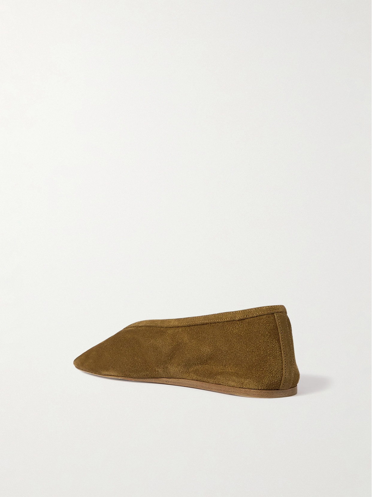 Shop Le Monde Beryl Luna Suede Ballet Flats In Brown