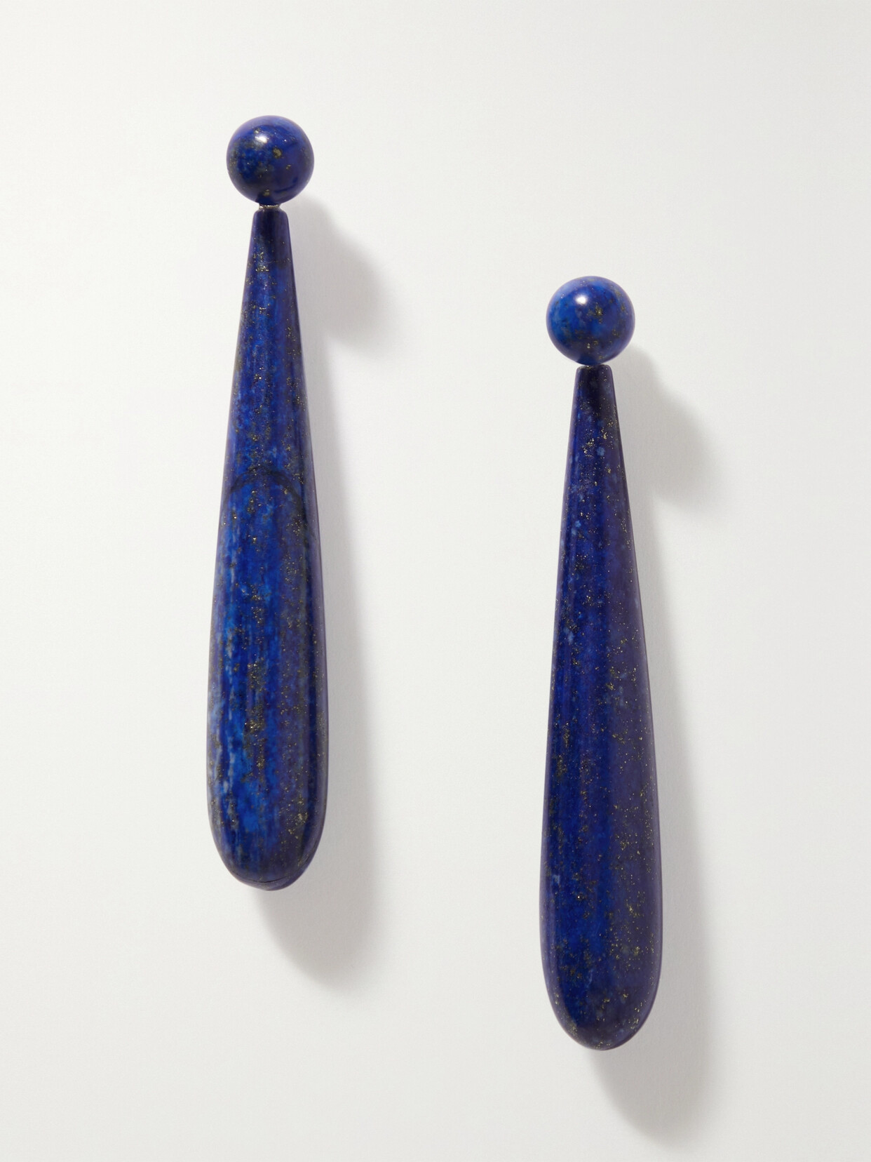 Sophie Buhai - + Net Sustain Angelika Large Silver Lapis Lazuli Earrings - Blue