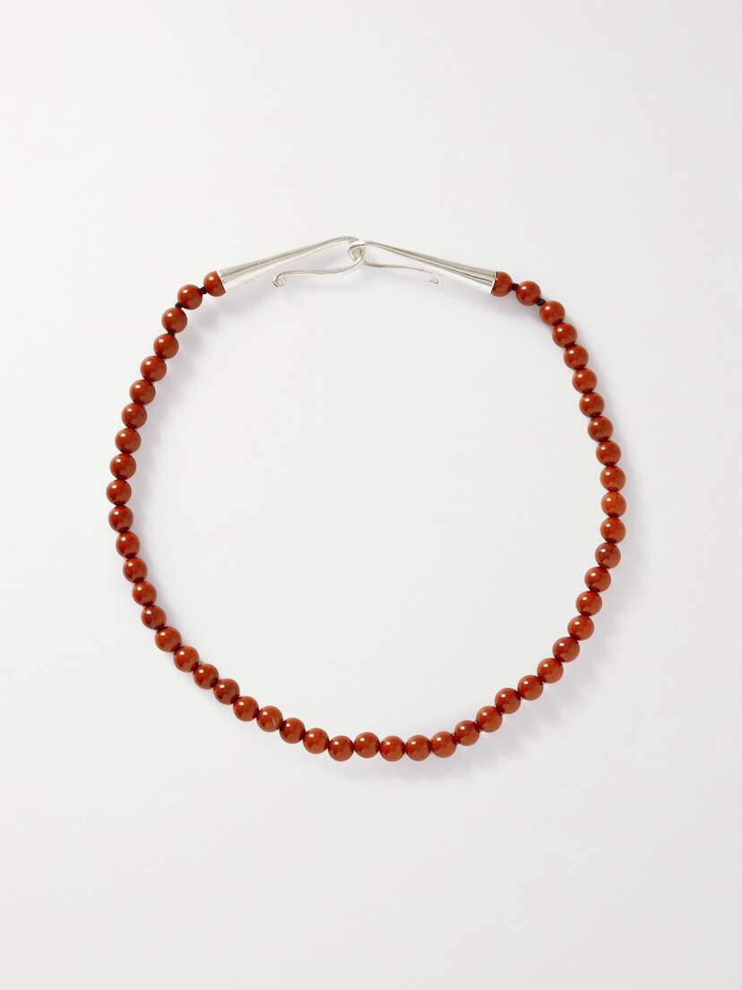 Sophie Buhai + Net Sustain Grecian Silver Jasper Necklace