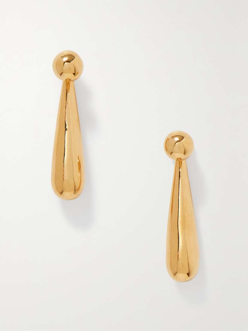 Sophie Buhai + Net Sustain Angelika Small Gold Vermeil Earrings