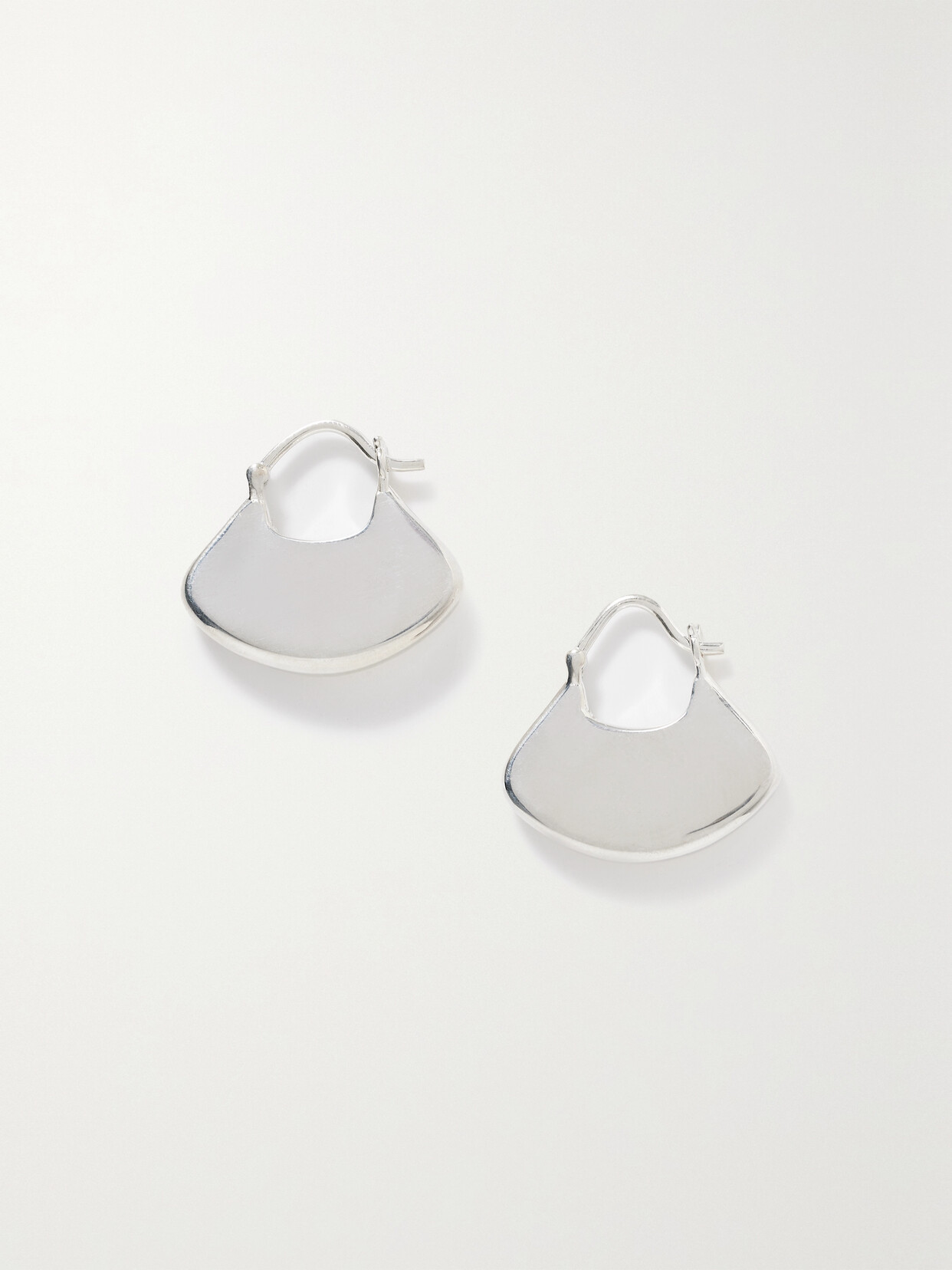 Sophie Buhai Silver Large Gingko Hoops