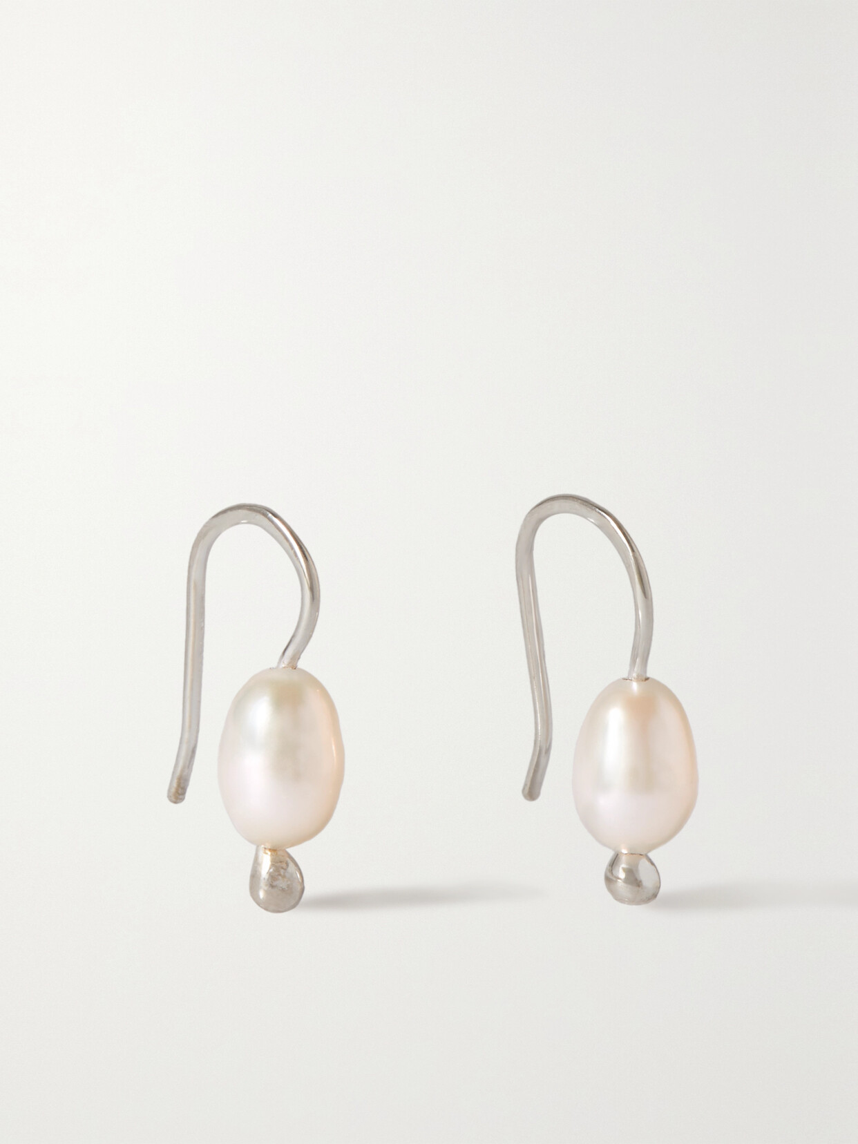 Sophie Buhai Mermaid Silver And Pearl Earrings