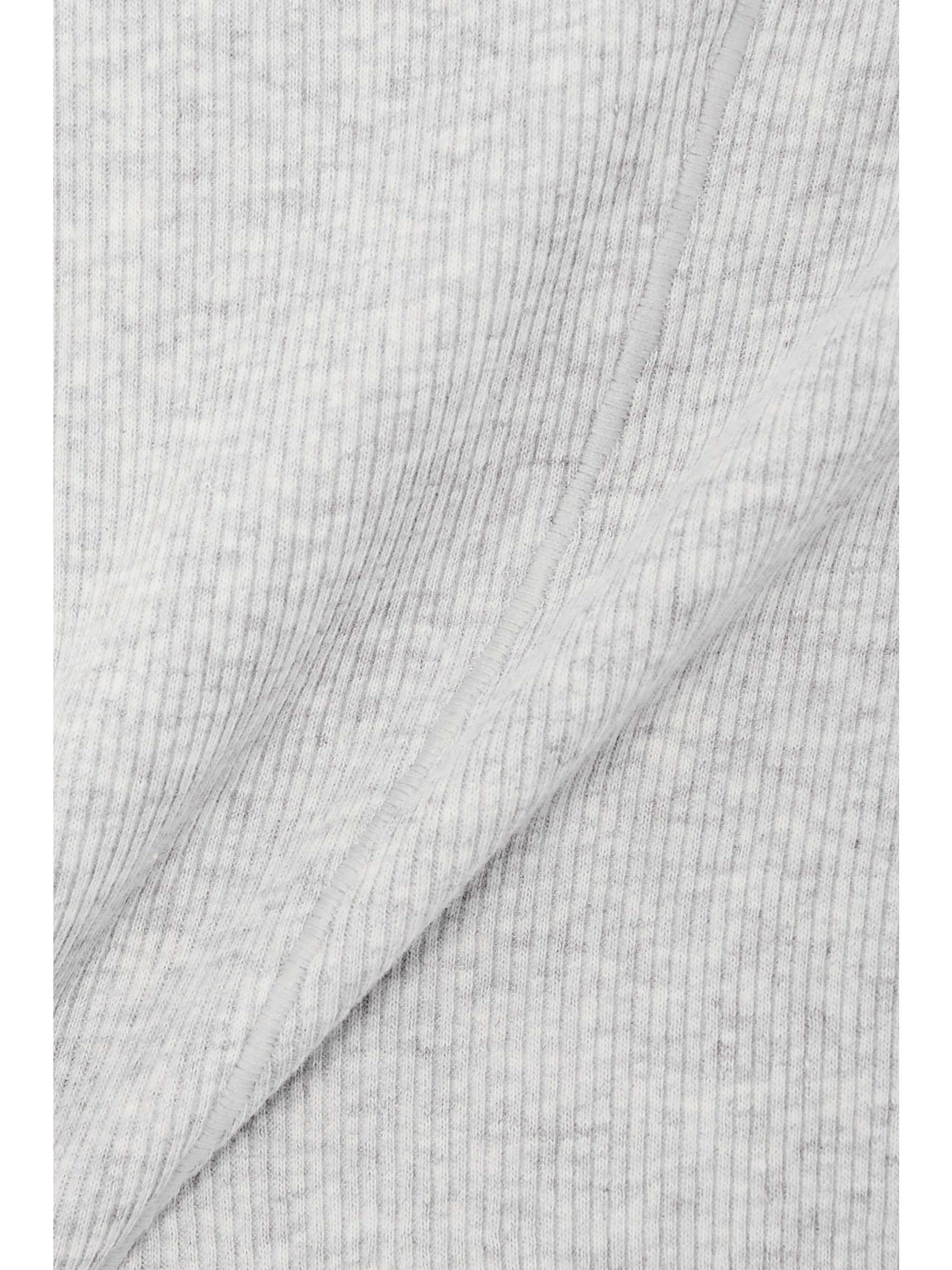 SKIMS شورت بوكسر Cotton Collection من مزيج قطن الجيرسي المطاط بتأثير مضلّع - باللون الكحلي