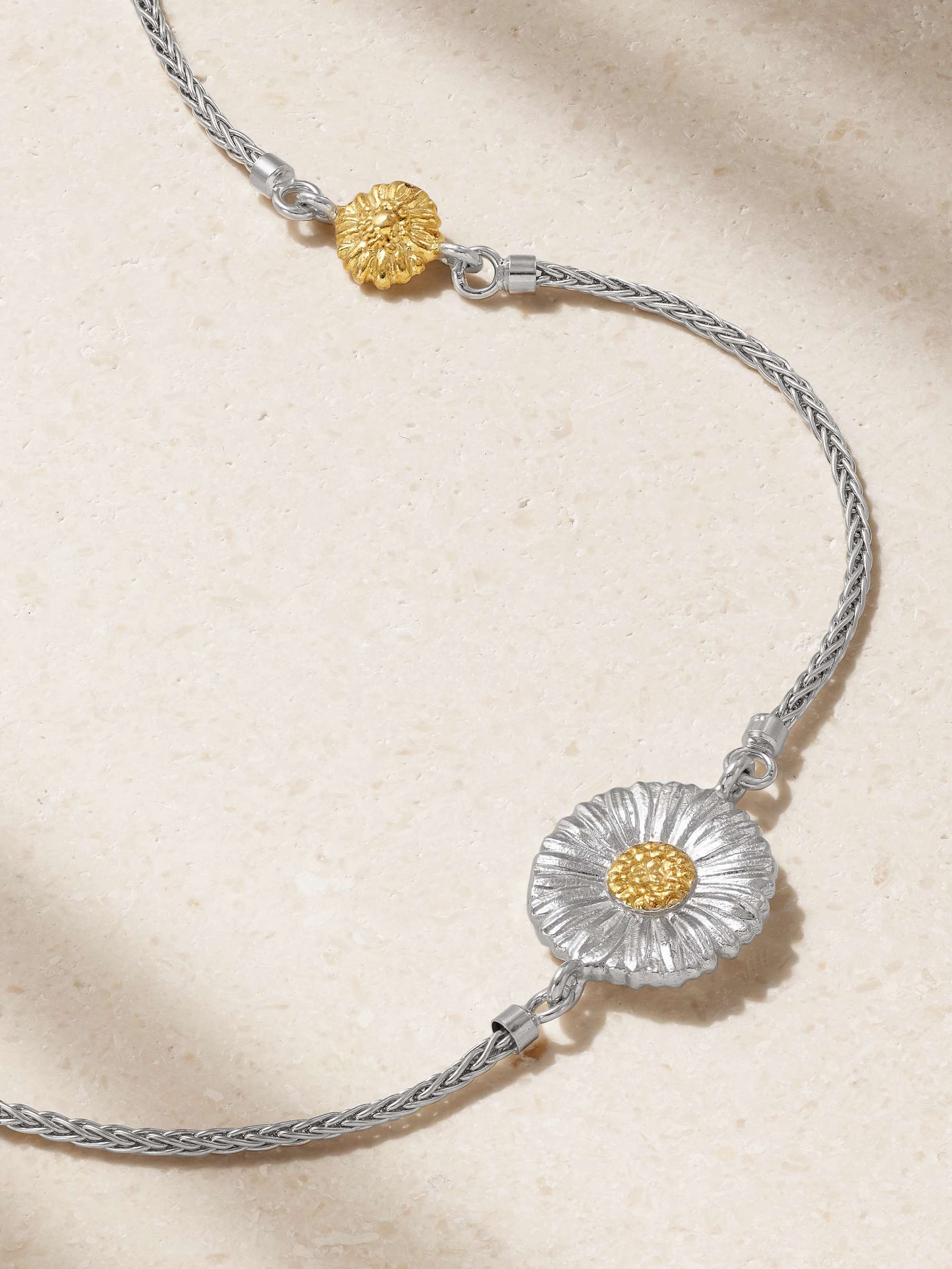 BUCCELLATI Blossoms rhodium-plated sterling silver and gold BUCCELLATI Blossoms rhodium-plated sterling silver and gold
