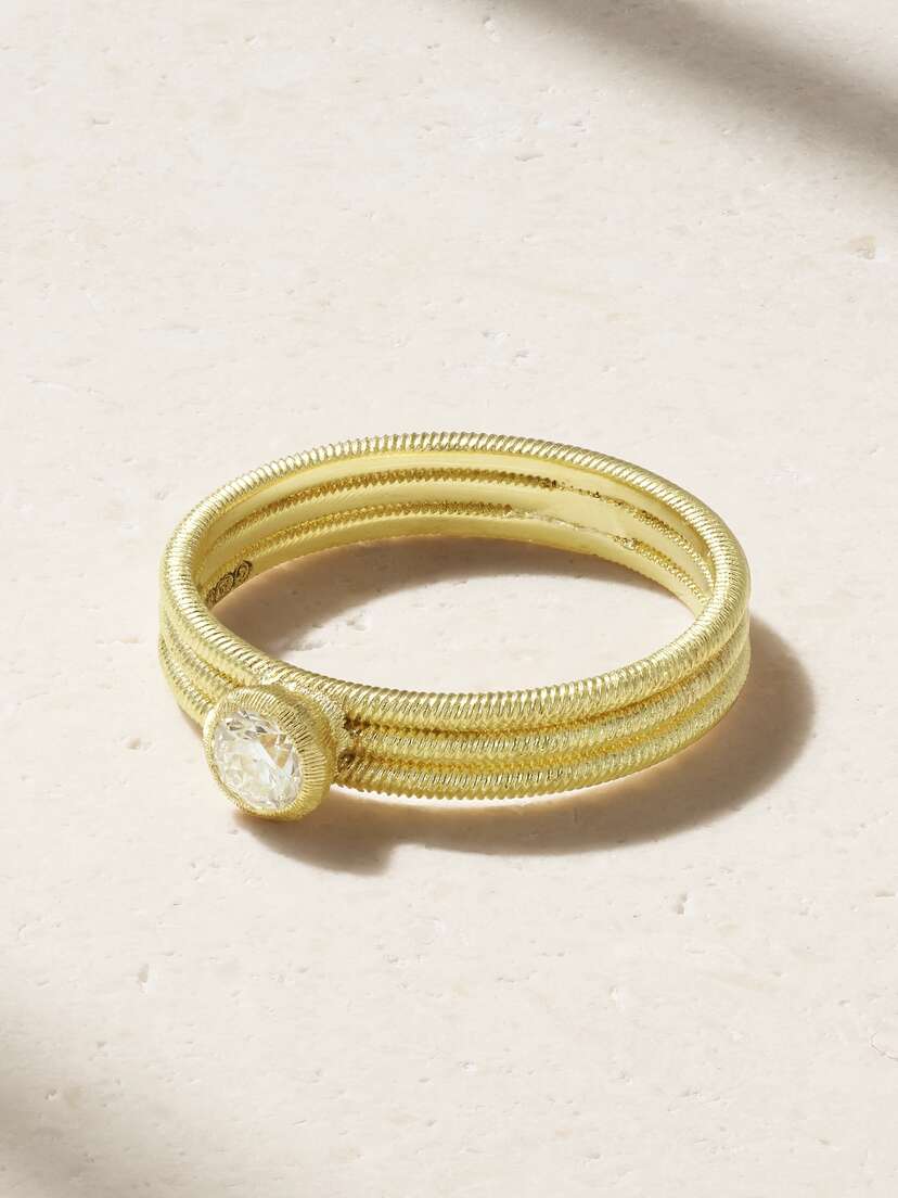 Buccellati Hawaii 18-karat Gold Diamond Ring