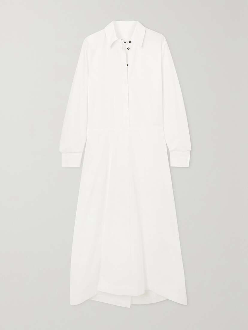 Jil Sander Cotton-poplin Maxi Shirt Dress