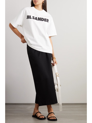 Jil Sander Printed cotton-jersey T-shirt