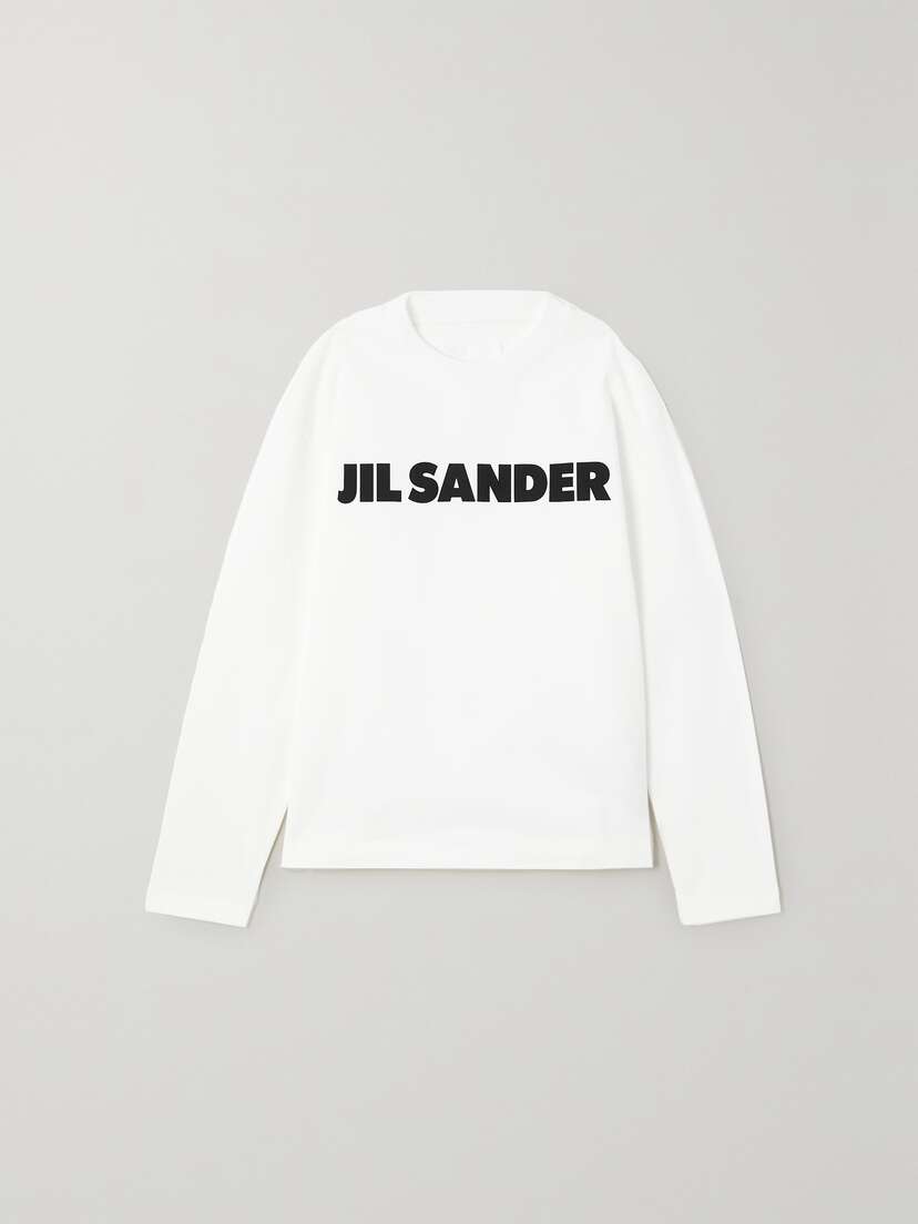 Jil Sander Printed Cotton-jersey Sweatshirt