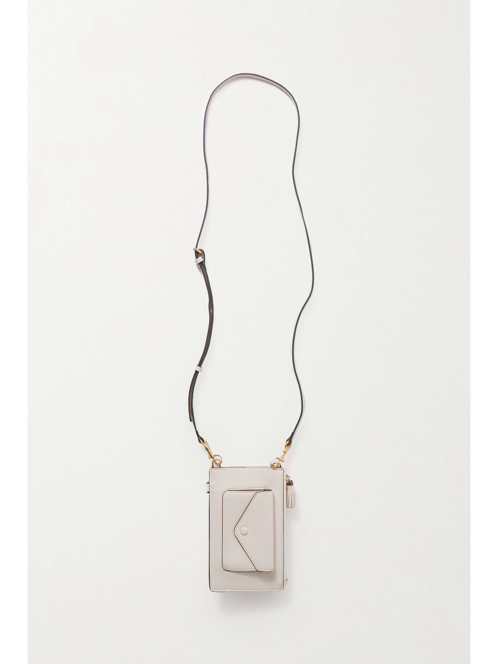 ANYA HINDMARCH Cornflakes leather phone pouch NETAPORTER