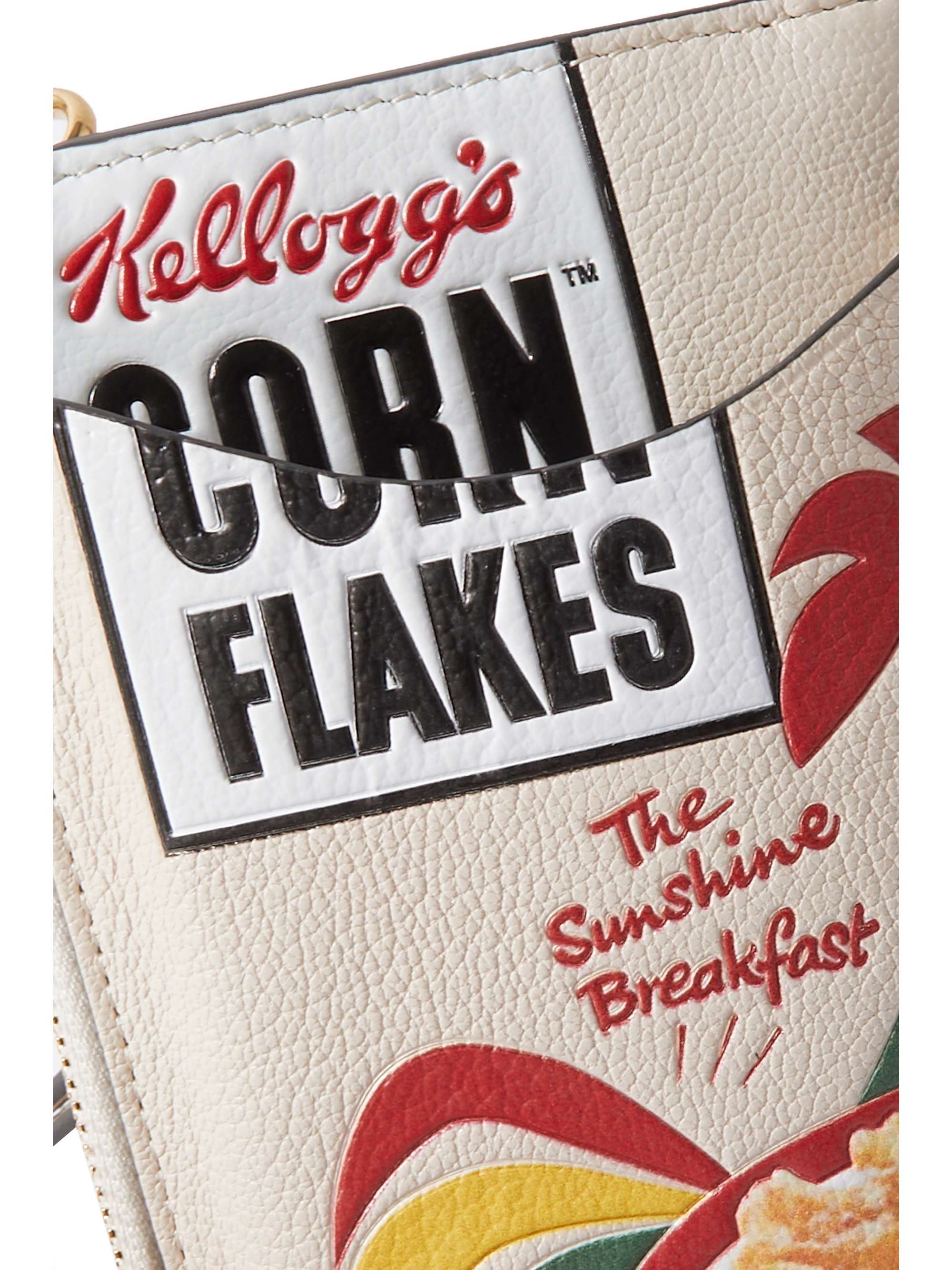 ANYA HINDMARCH Cornflakes leather phone pouch NETAPORTER