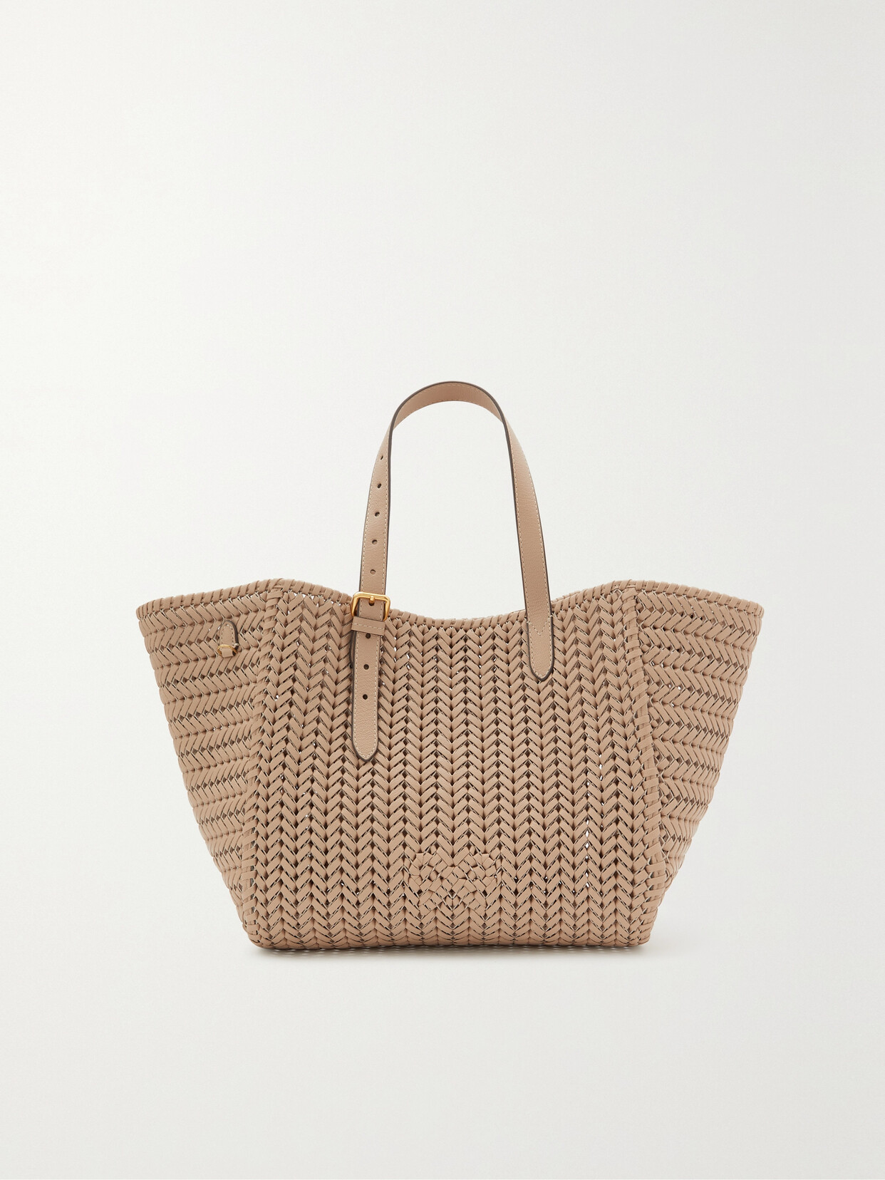 Anya Hindmarch Neeson Square Woven Leather Tote