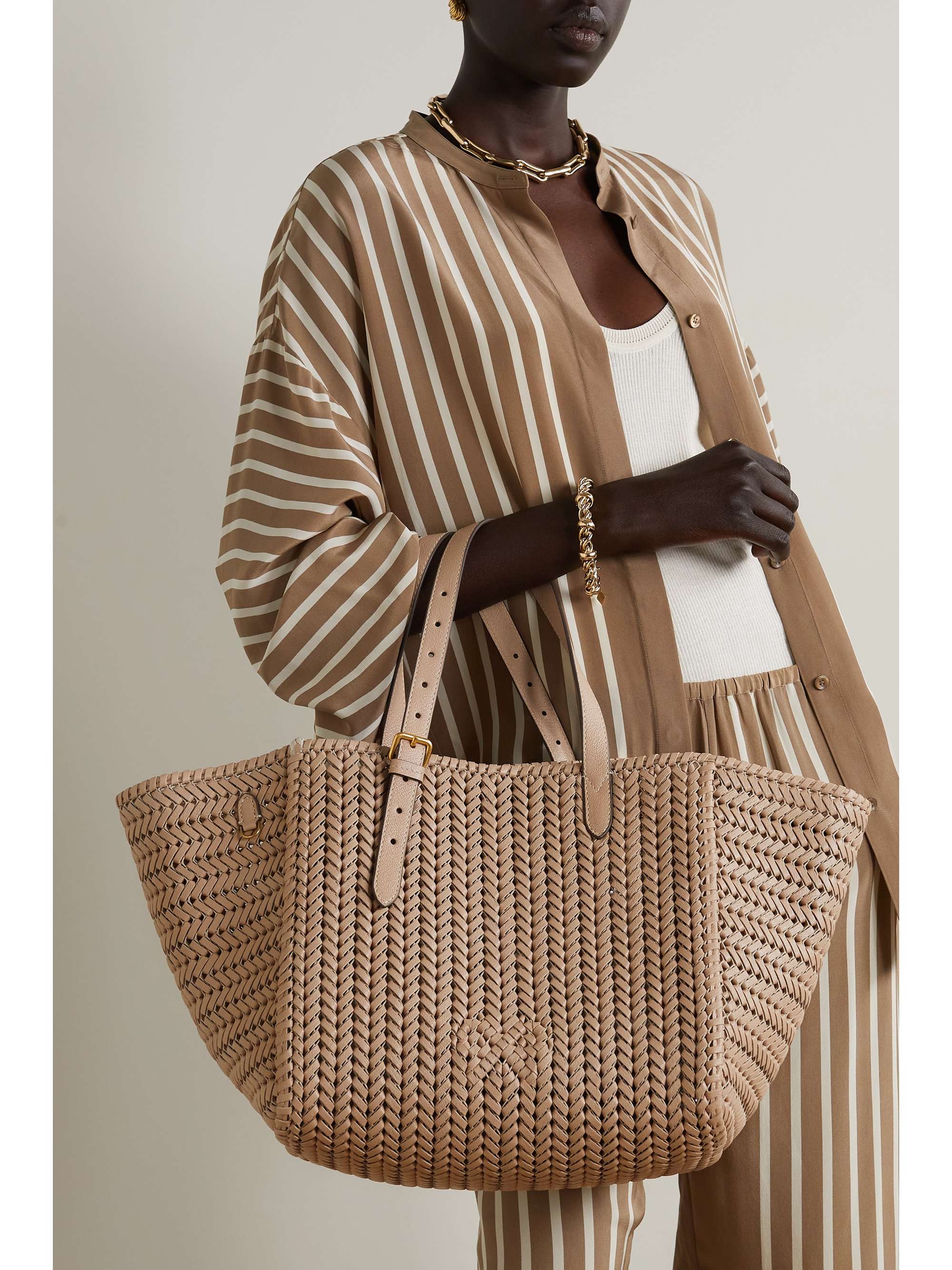 ANYA HINDMARCH Neeson Square woven leather tote