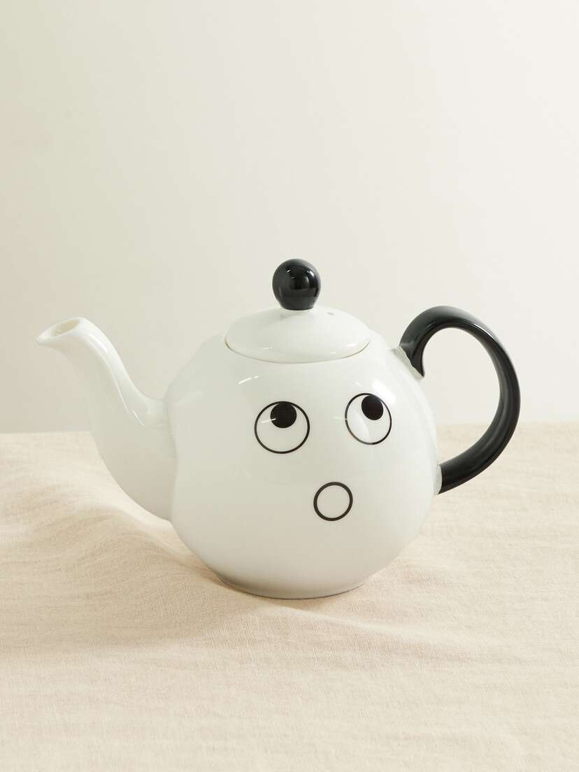 Anya Hindmarch Eyes Painted Bone China Teapot