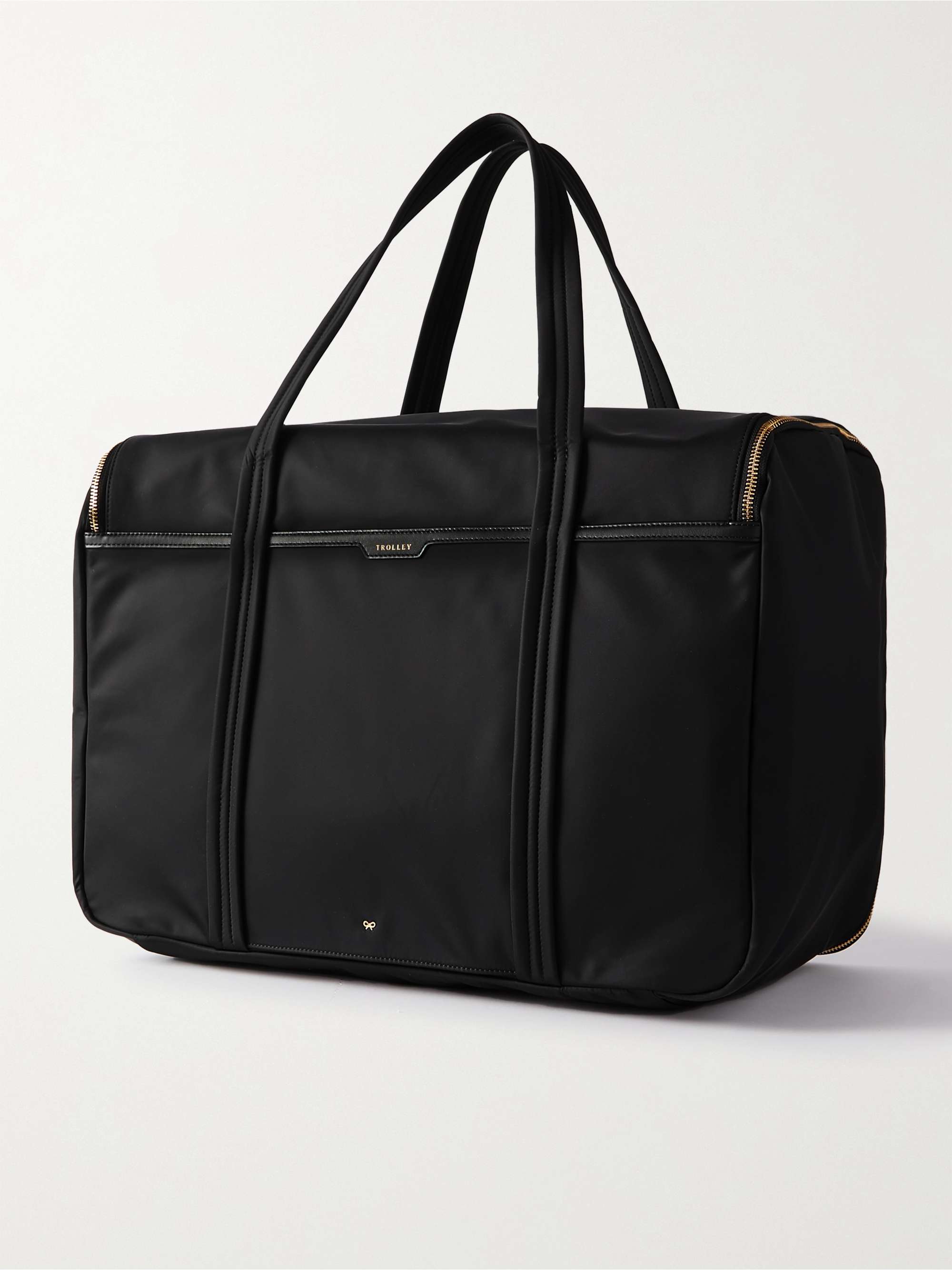 ANYA HINDMARCH Mobile Wardrobe leather-trimmed ECONYL weekend bag