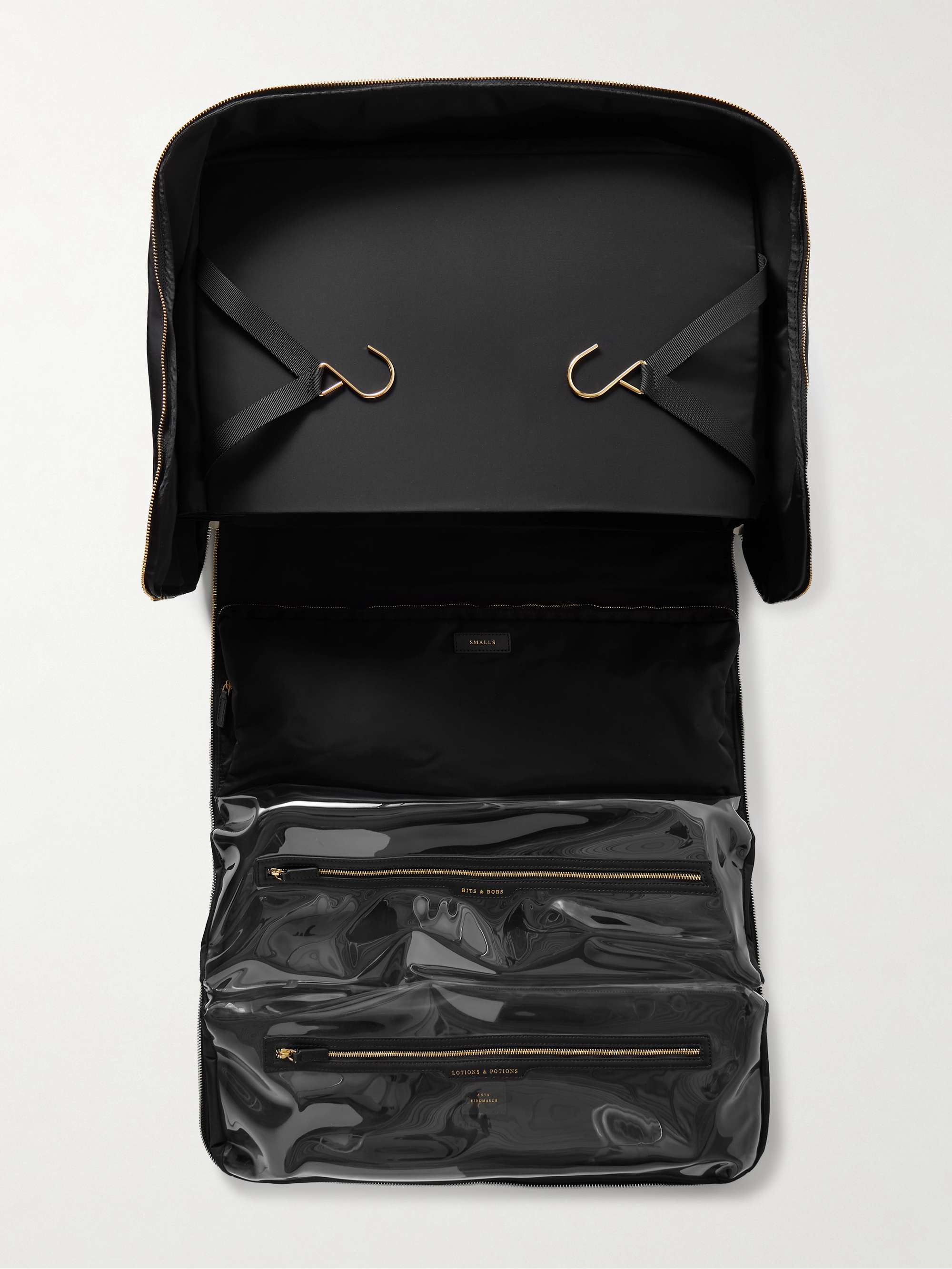 ANYA HINDMARCH Mobile Wardrobe leather-trimmed ECONYL weekend bag