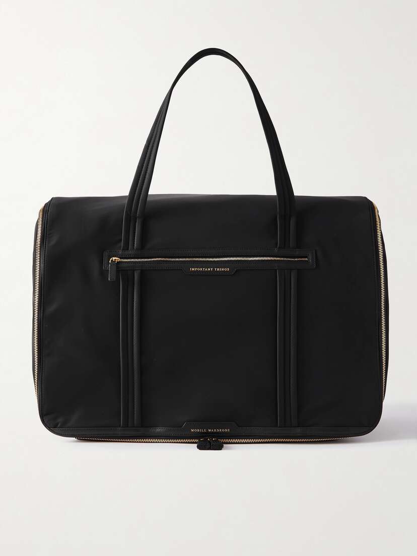 Anya Hindmarch Mobile Wardrobe Leather-trimmed Econyl® Travel Case