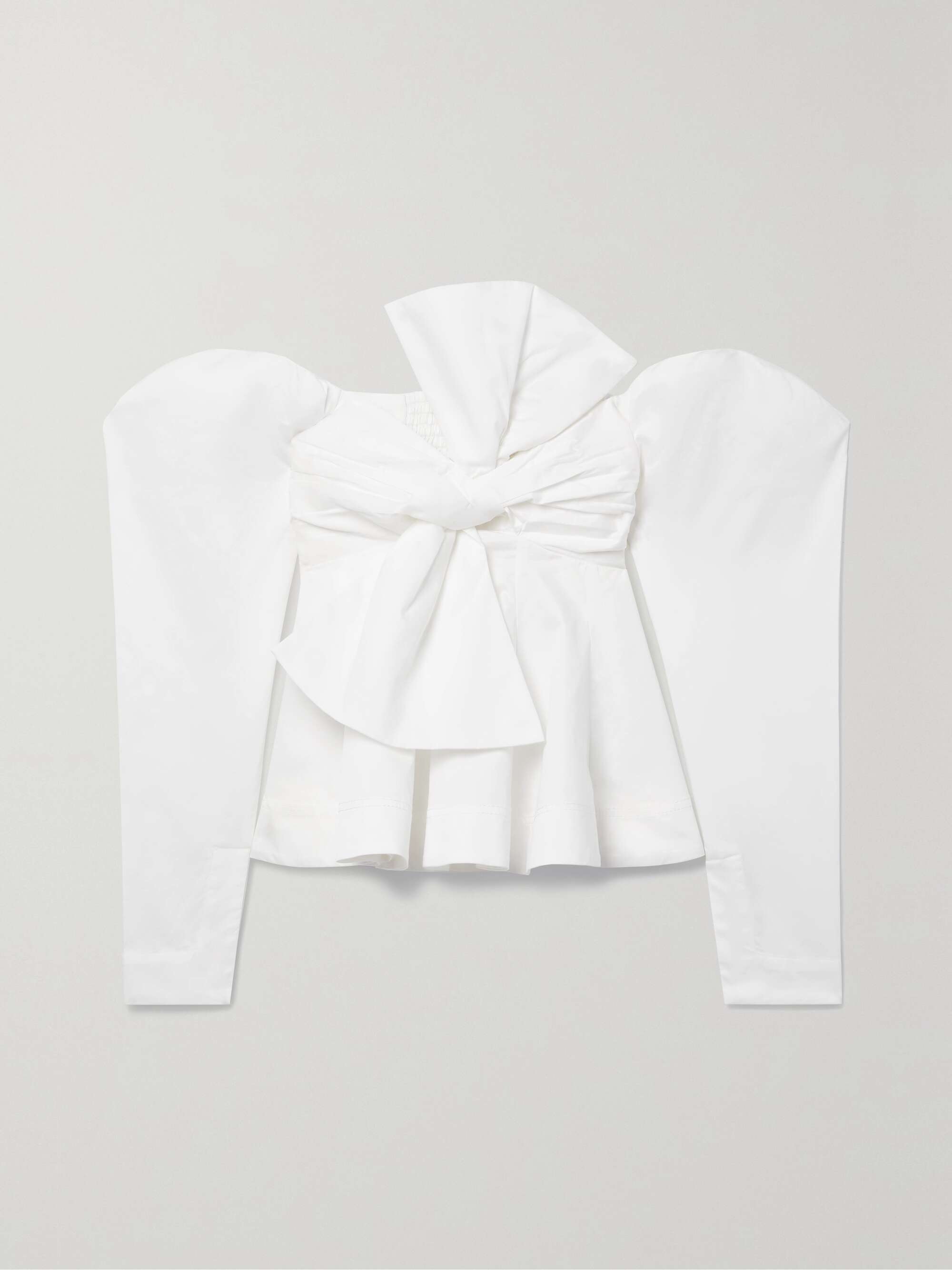 AJE. Valentina off-the-shoulder cotton-poplin top | NET-A-PORTER