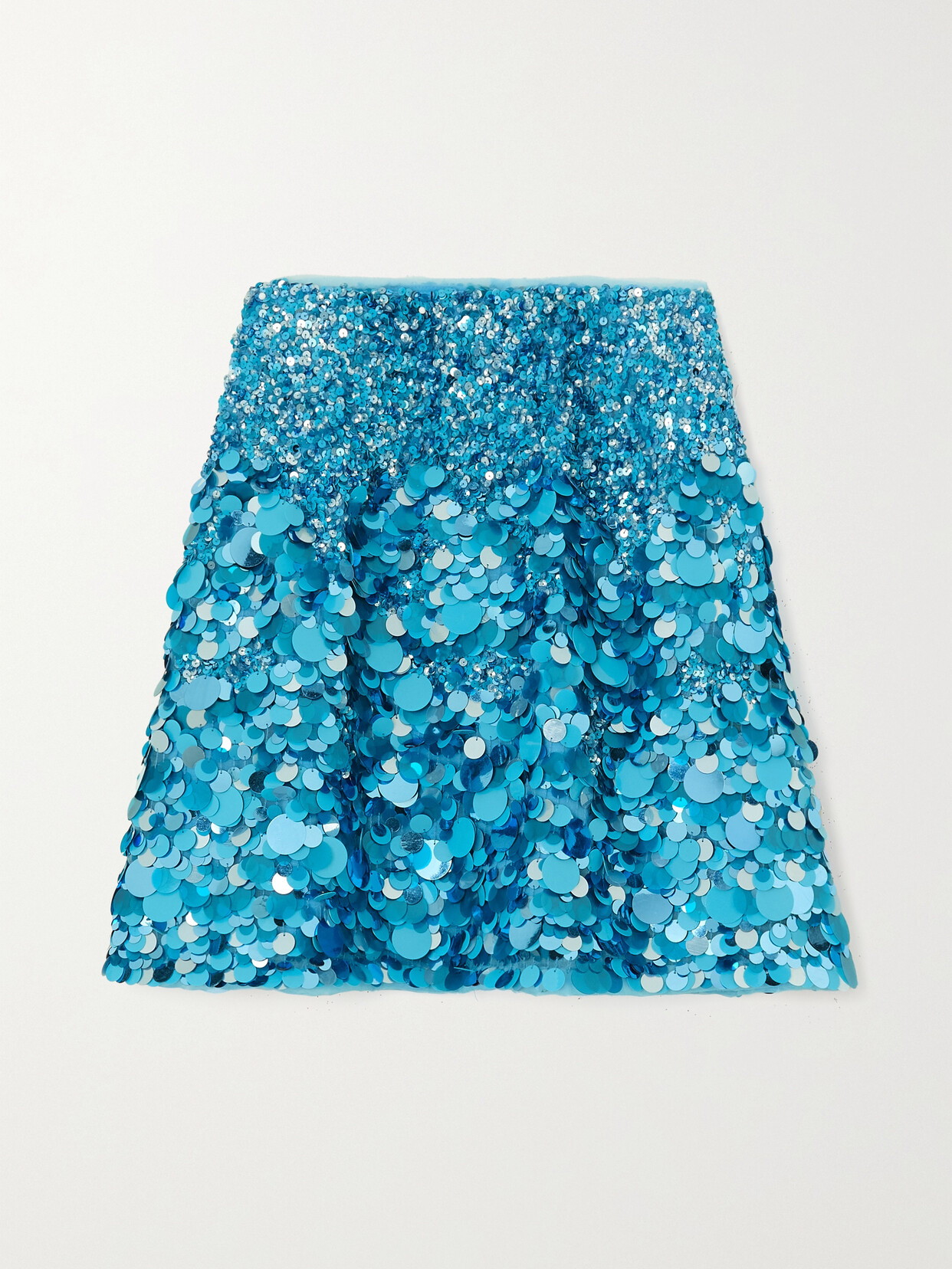 AJE CHERIE SEQUINED MESH MINI SKIRT