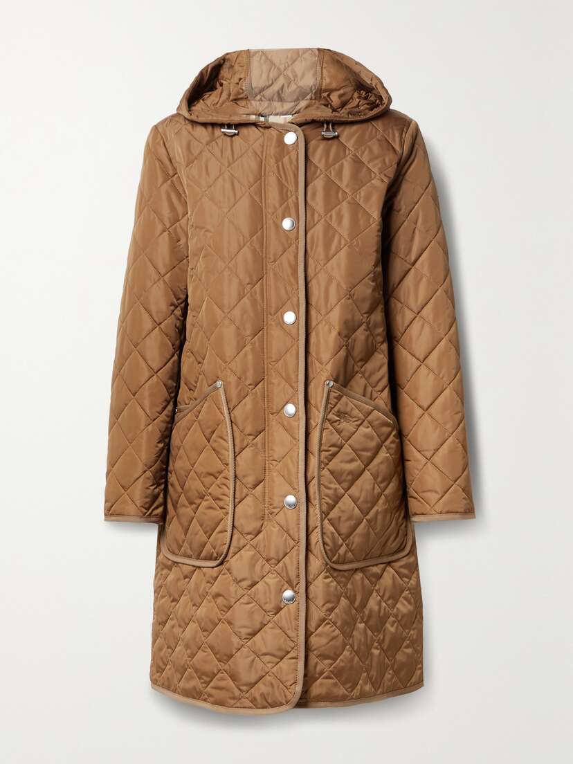 Burberry Hooded Quilted Padded Shell Coat - x large