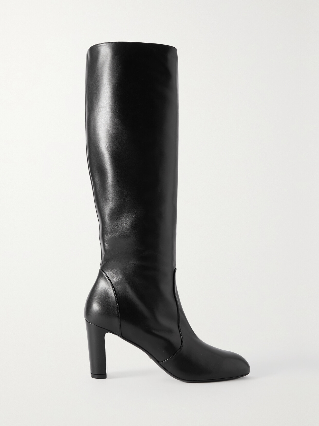 Stuart Weitzman - Vida 75 Leather Knee Boots - Black