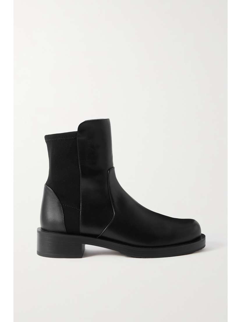 Stuart Weitzman 5050 Bold Leather Ankle Boots