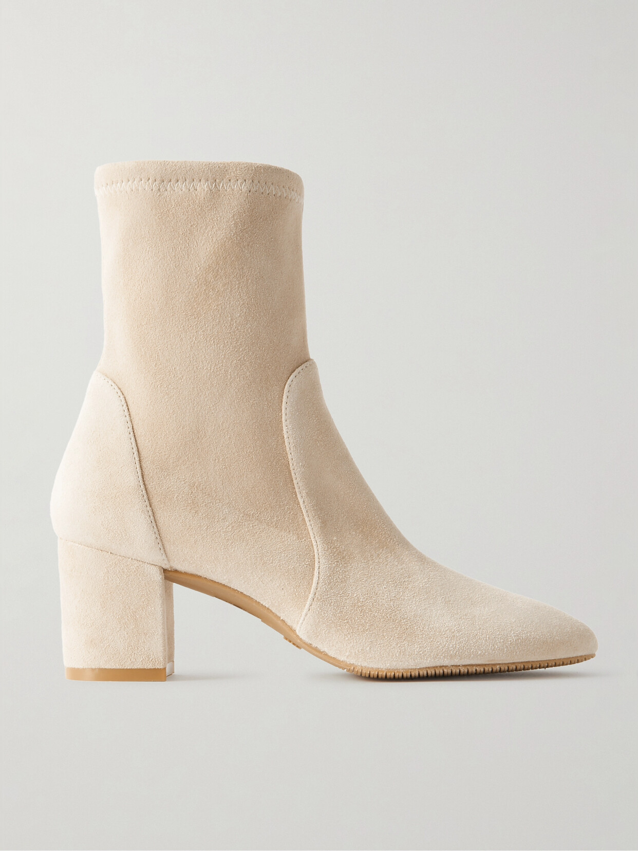 Stuart Weitzman - Yuliana Suede Sock Boots - Neutrals