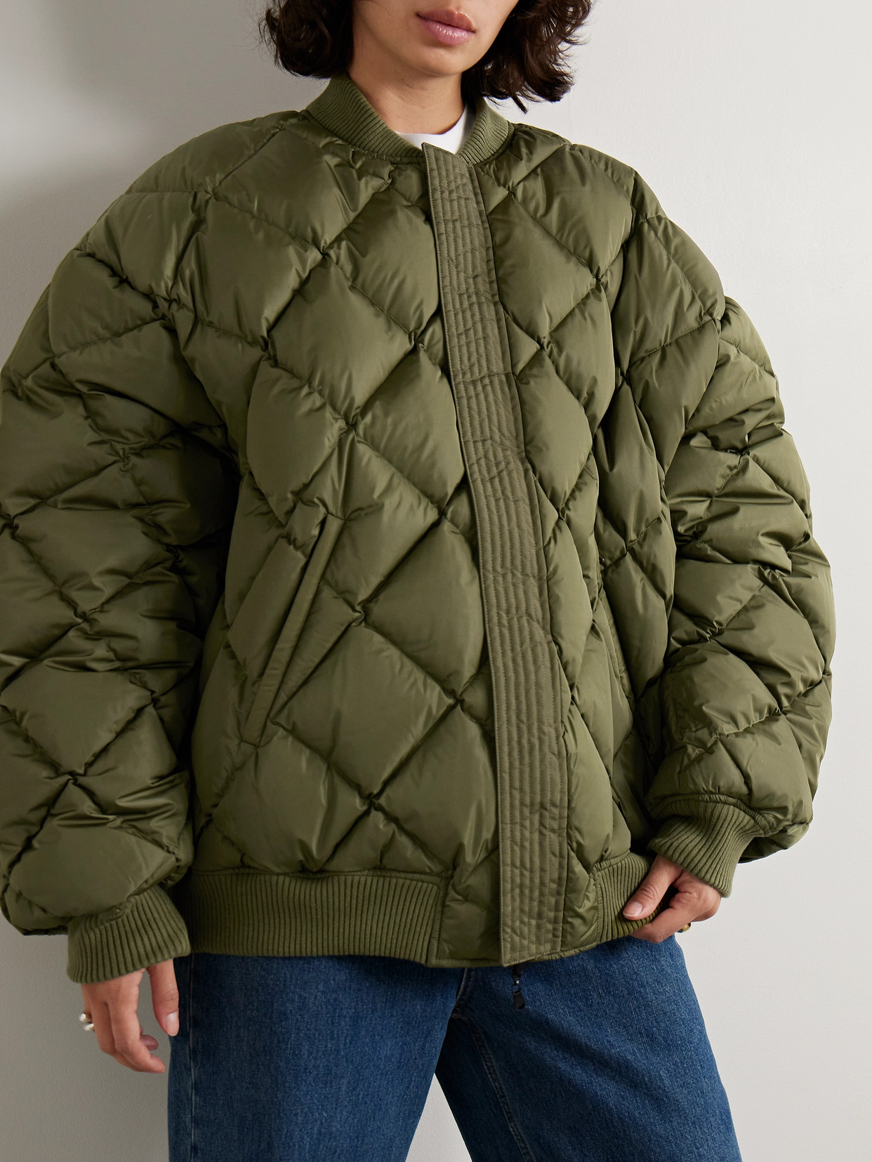 Wardrobe.nyc Reversible Bomber Jacket In Green