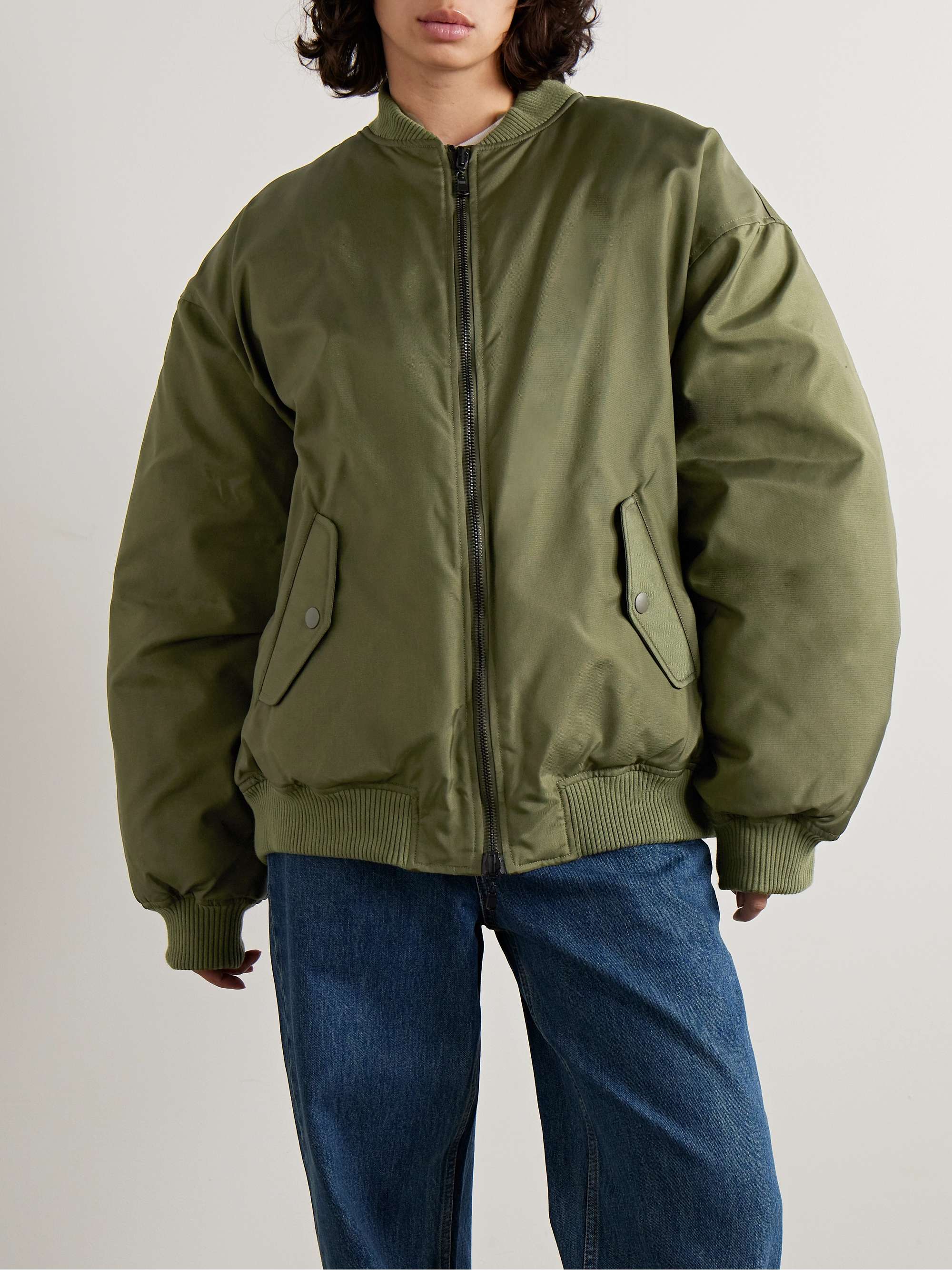 WARDROBE.NYC Reversible quilted shell bomber jacket