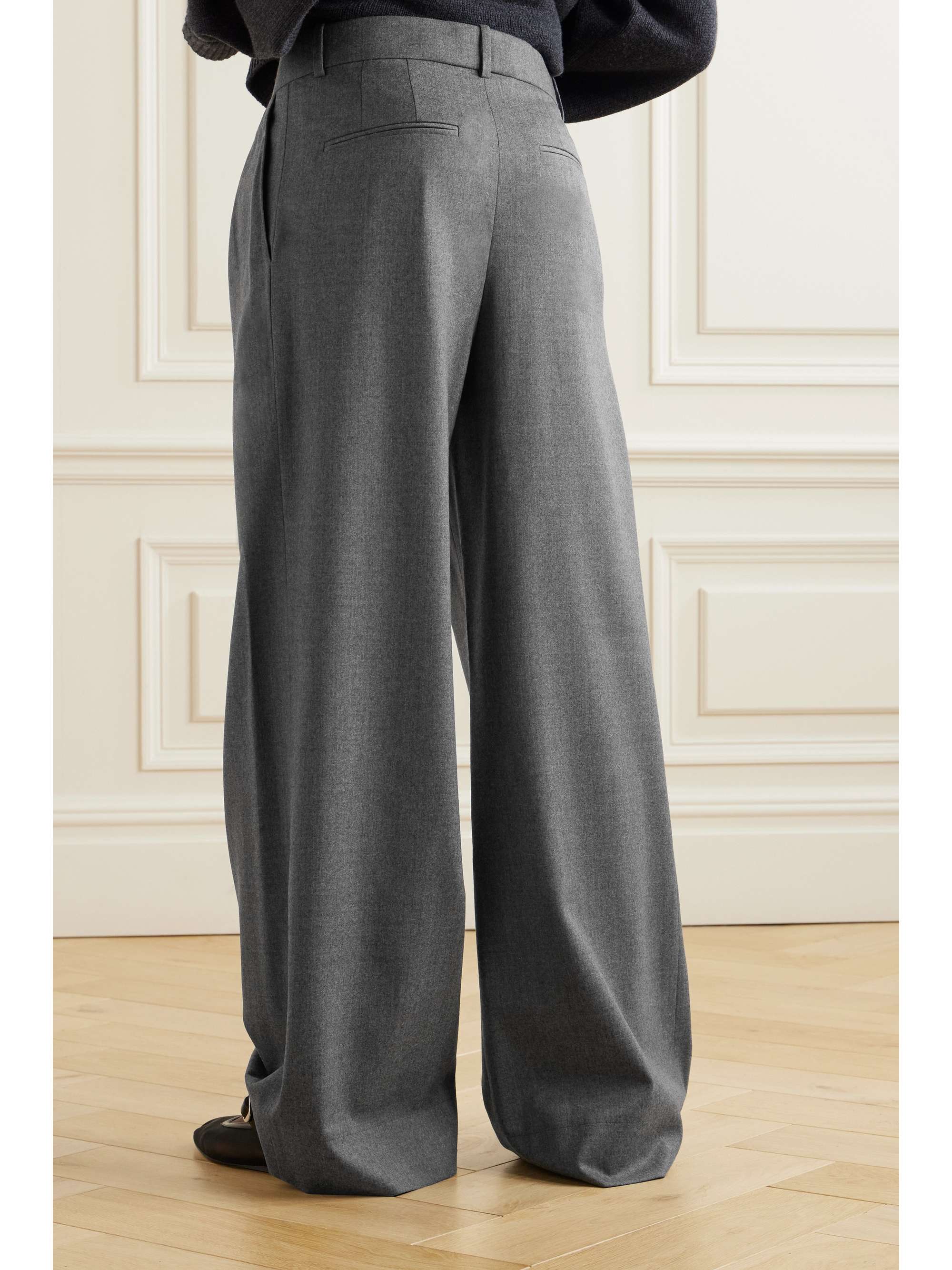 WARDROBE.NYC Wool-flannel wide-leg pants | NET-A-PORTER