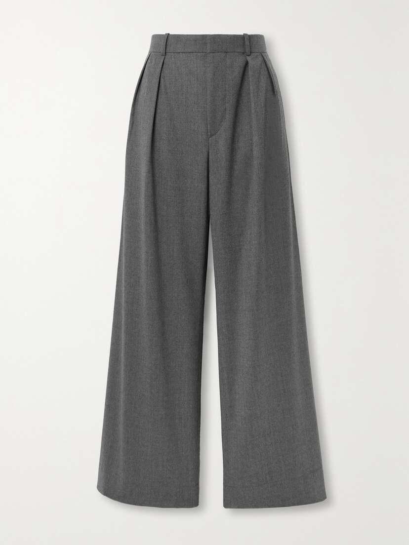 Wardrobe.NYC Wool-flannel Wide-leg Pants