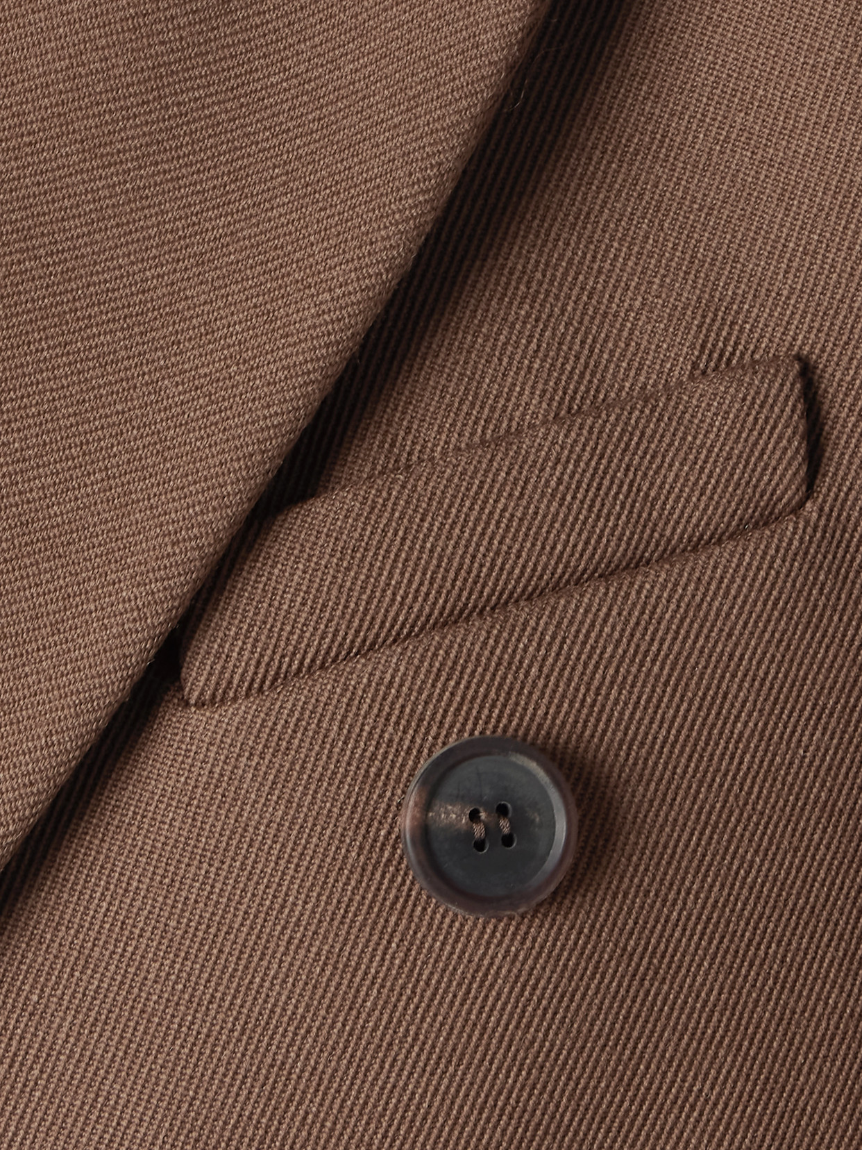 Shop Wardrobe.nyc Double-breasted Wool-twill Coat In Brown