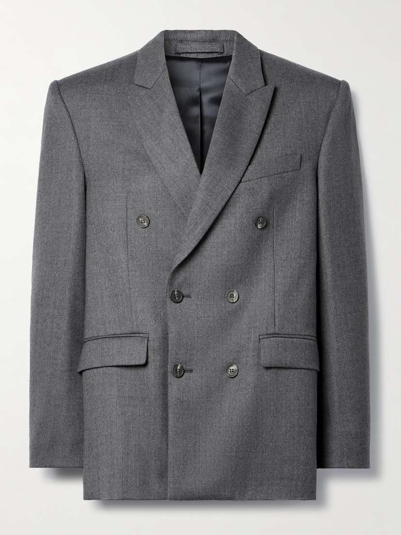 Wardrobe.NYC Double-breasted Wool-blend Twill Blazer - x large