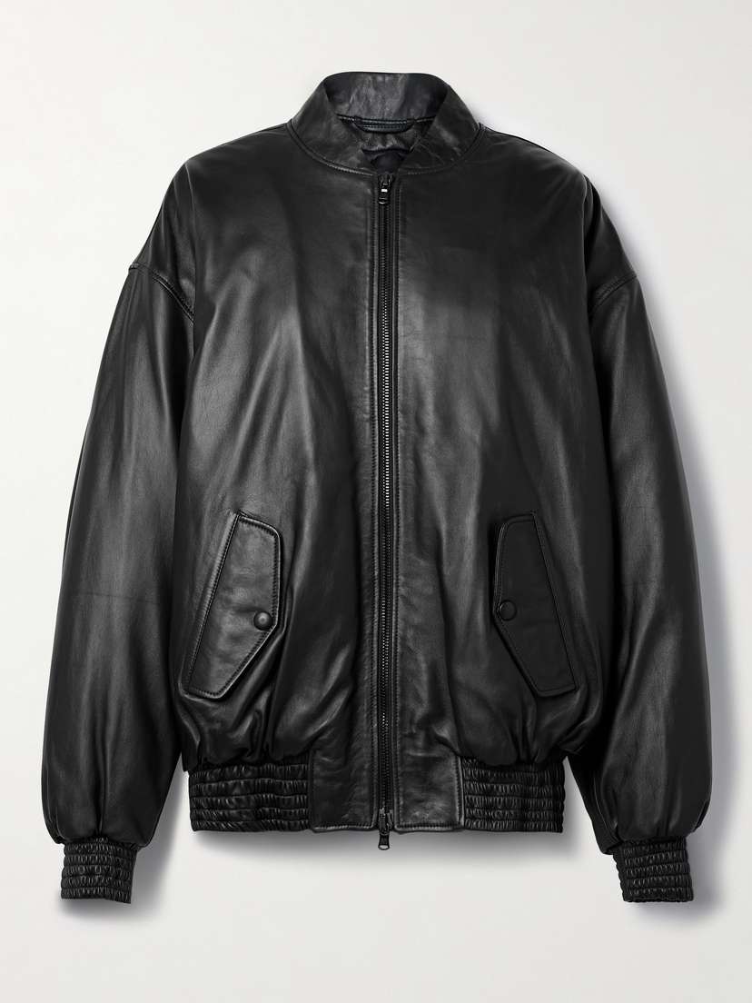 Wardrobe.NYC Leather Bomber Jacket - x large