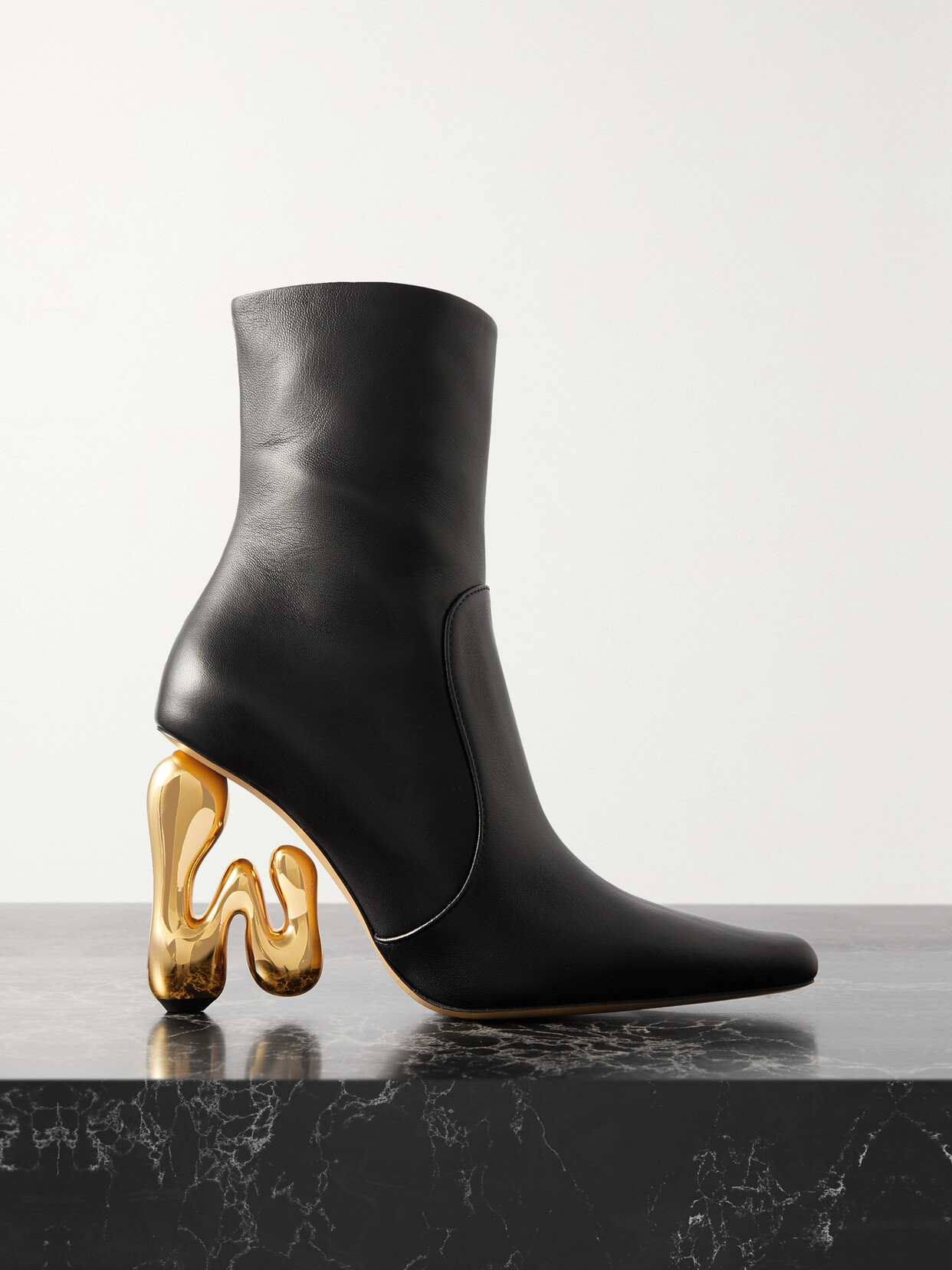 JW Anderson - Leather Ankle Boots - Black